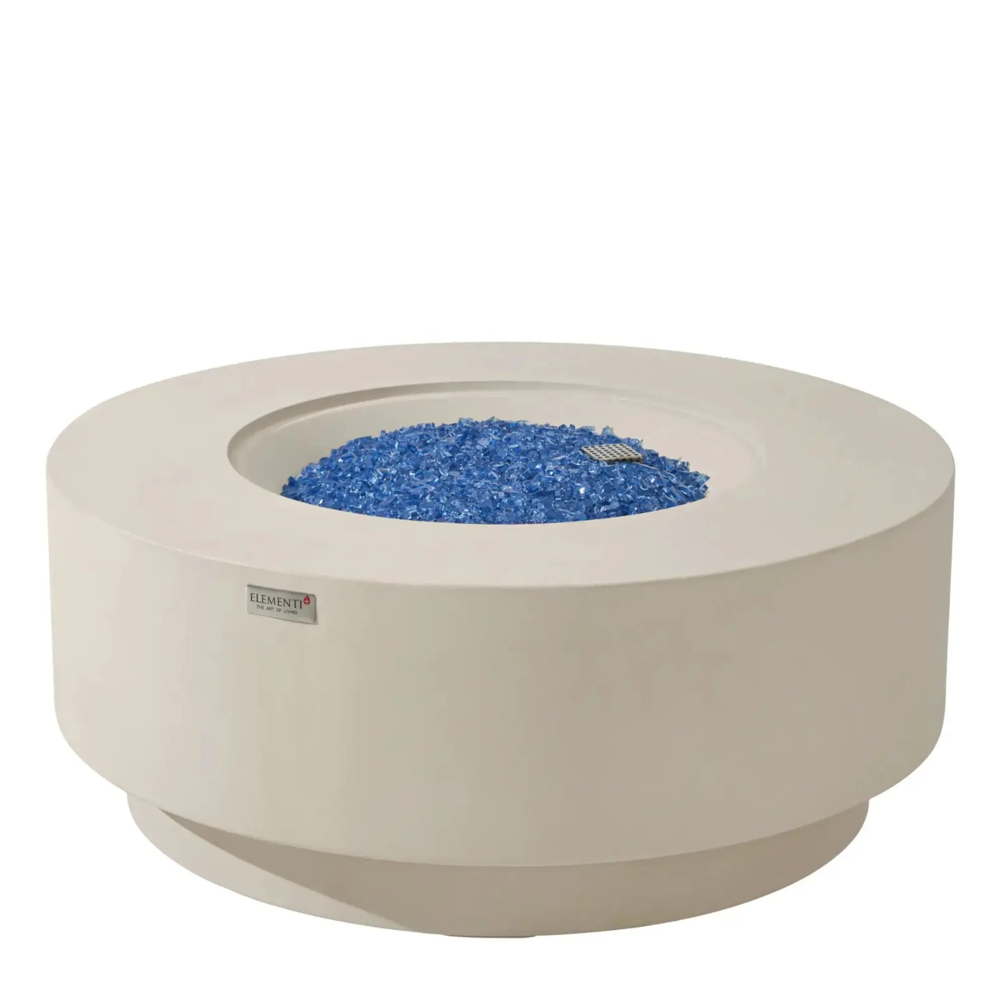 Nimes 41″ Round Concrete Gas Fire Table – Elementi Plus Elementi