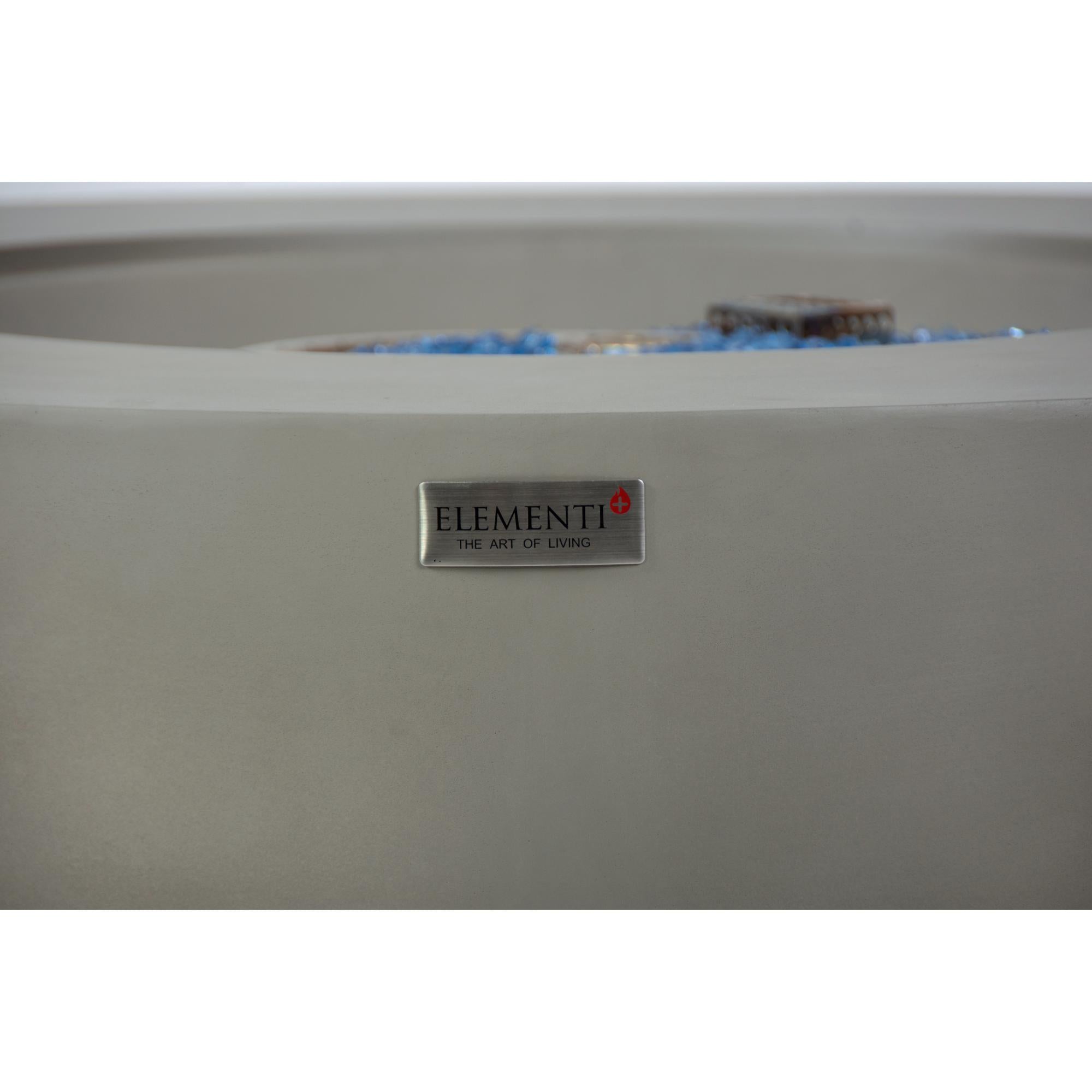 Colosseo 41″ Round Concrete Gas Fire Table – Elementi Plus