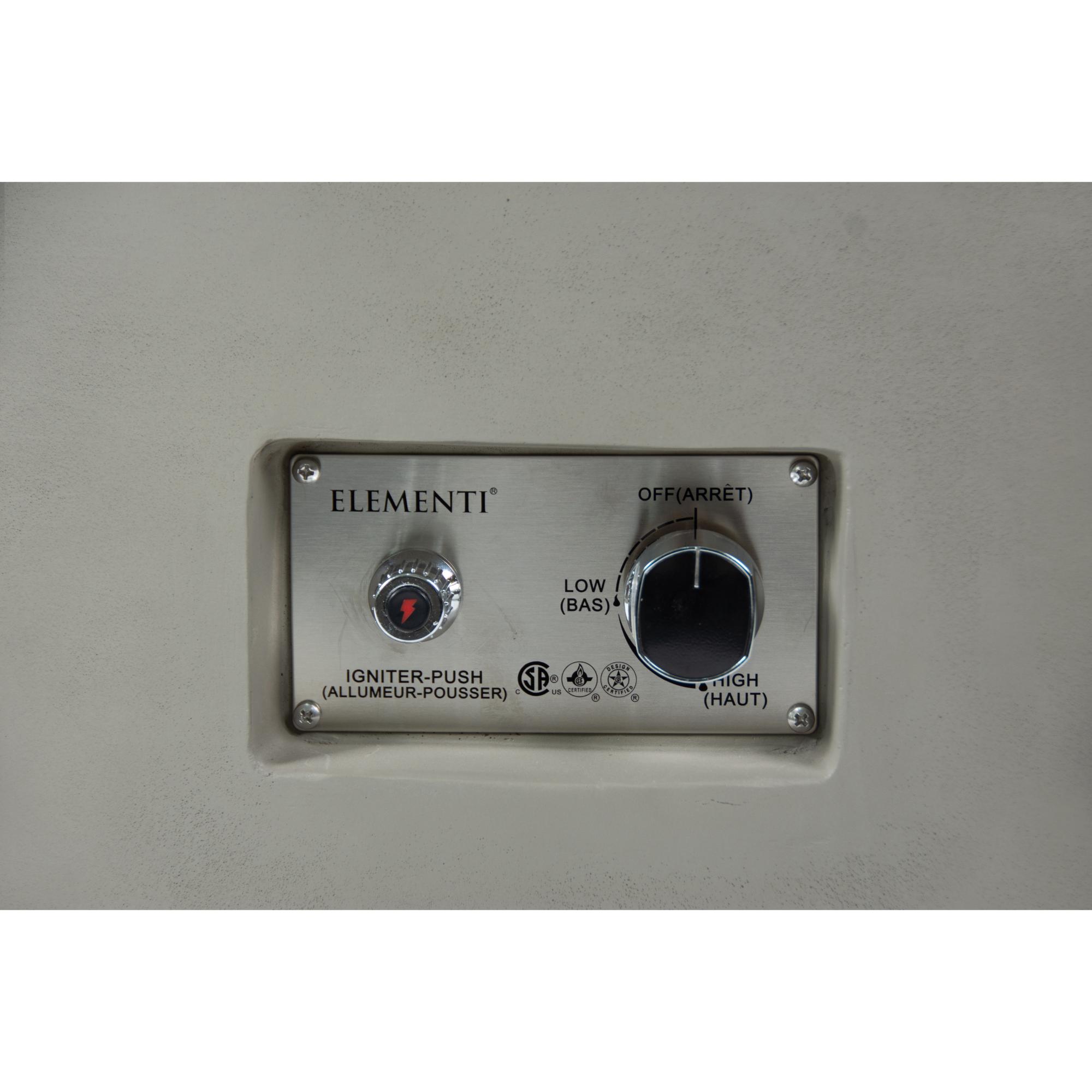 Colosseo 41″ Round Concrete Gas Fire Table – Elementi Plus