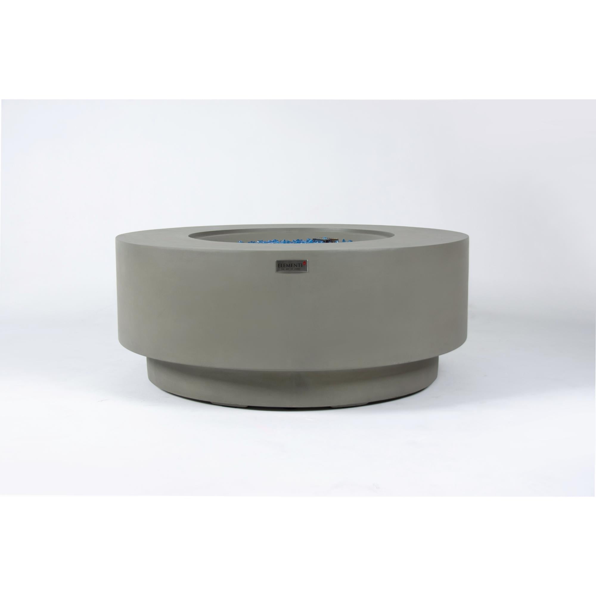 Colosseo 41″ Round Concrete Gas Fire Table – Elementi Plus