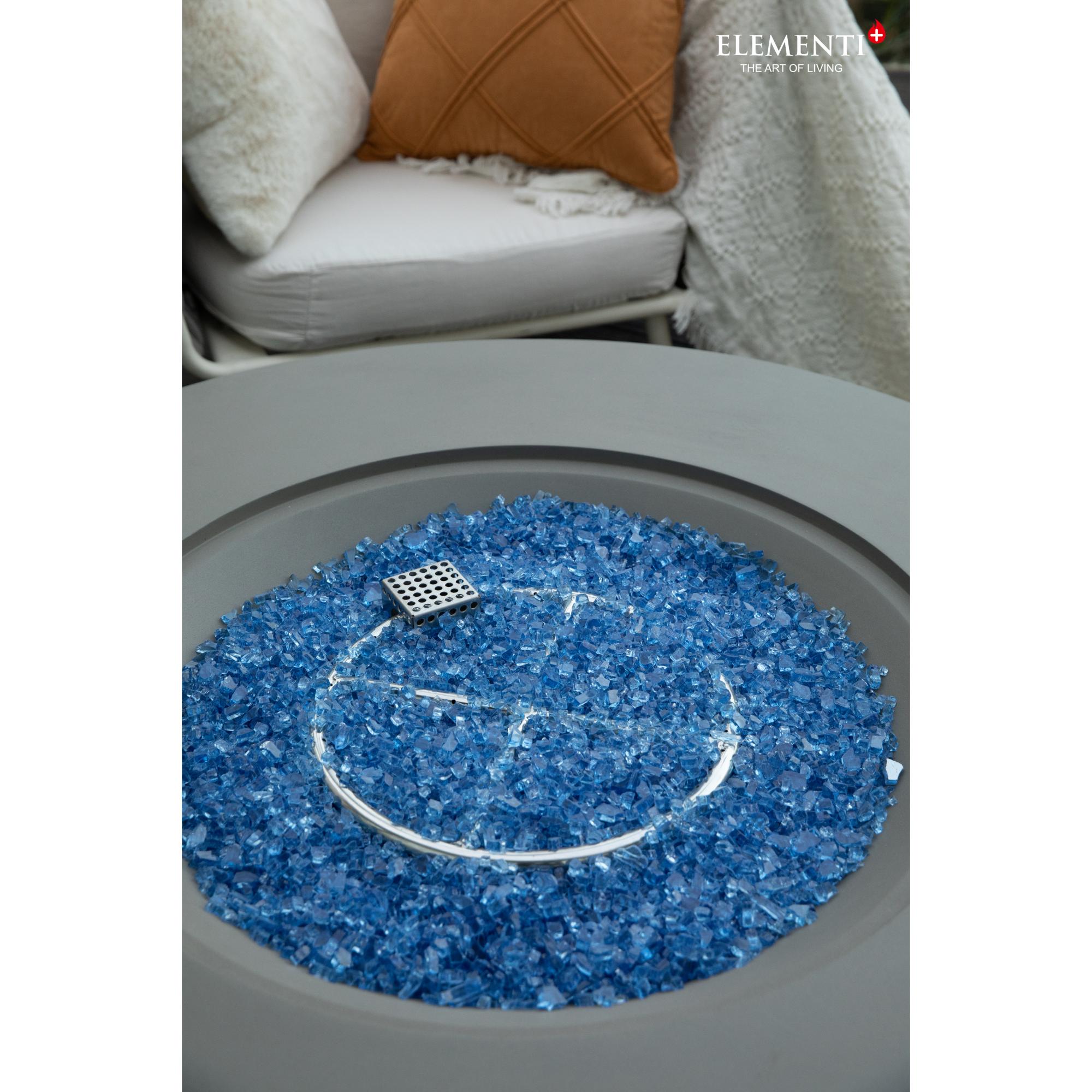 Colosseo 41″ Round Concrete Gas Fire Table – Elementi Plus