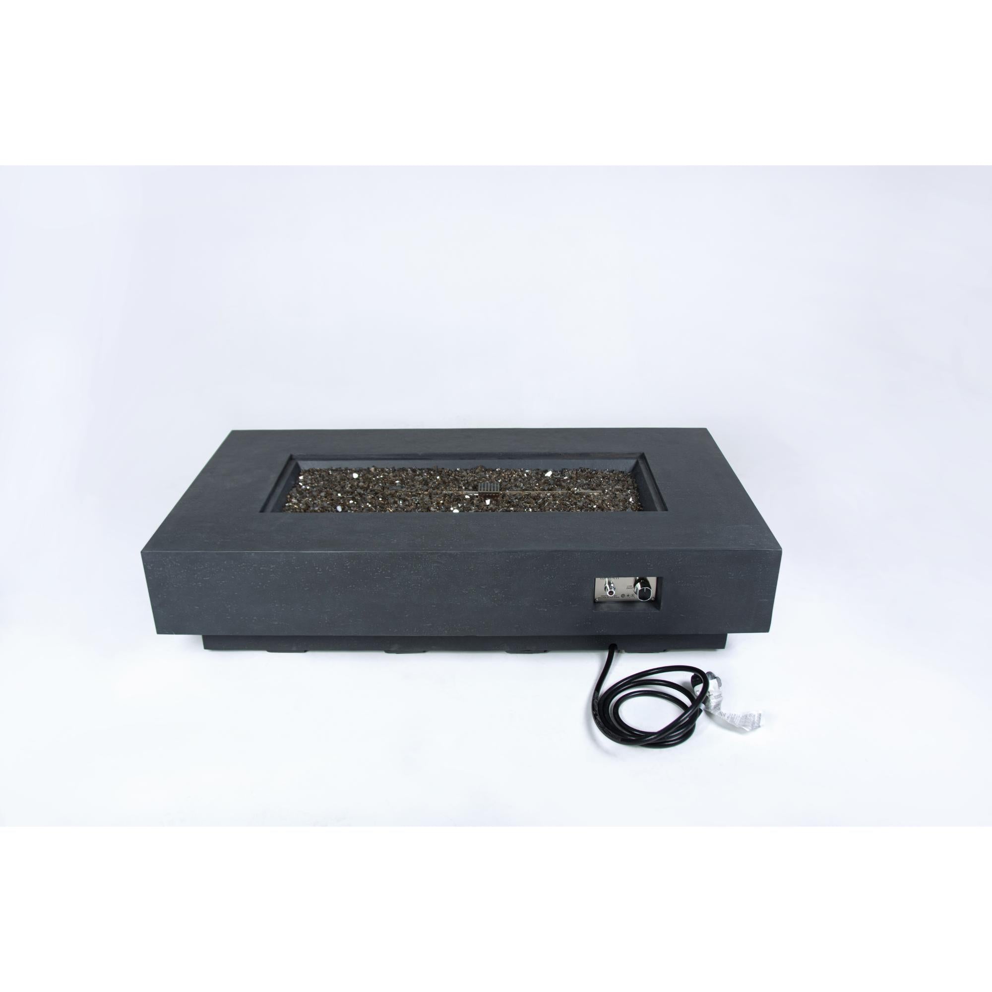 Positano 60″ Rectangular Concrete Gas Fire Table – Elementi Plus