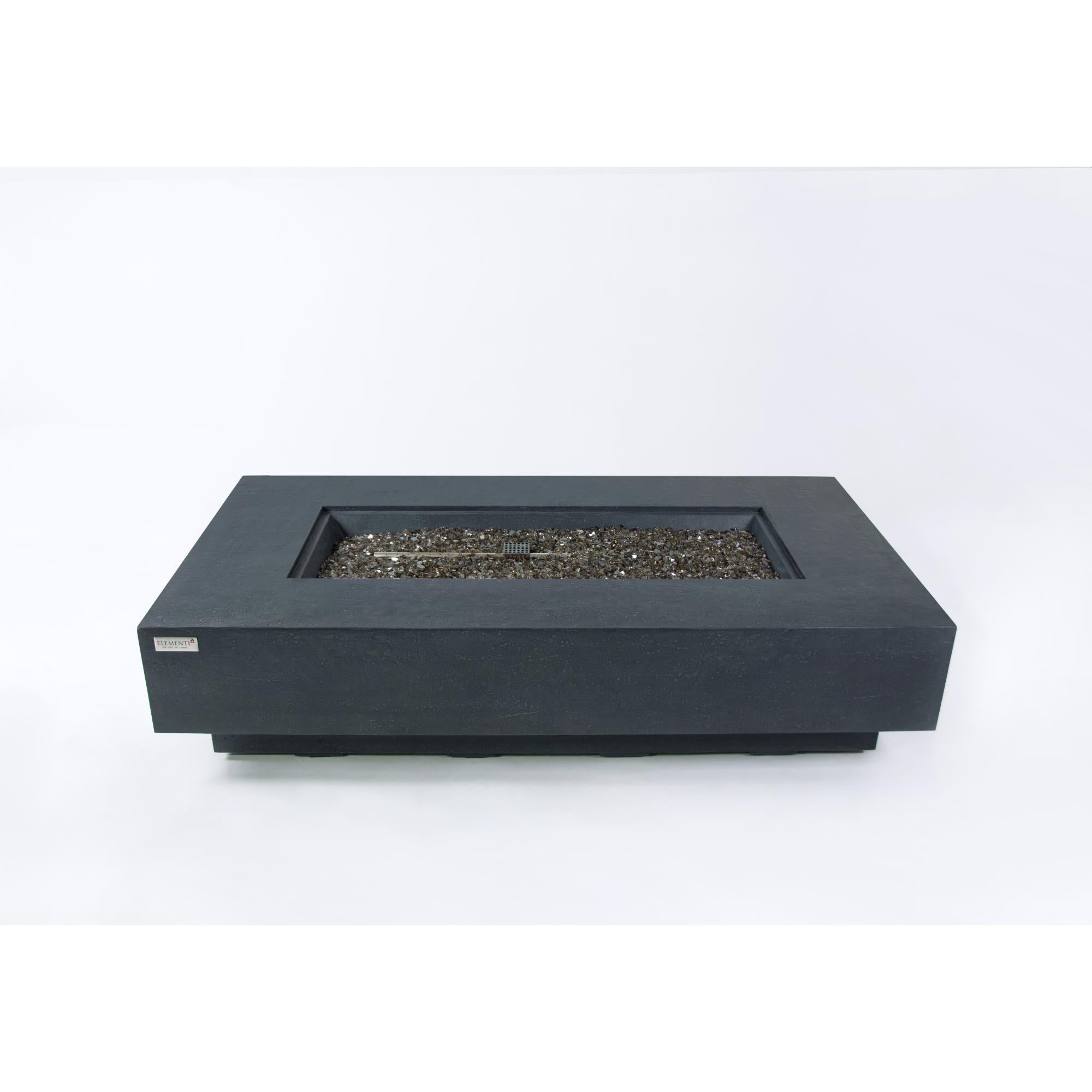 Positano 60″ Rectangular Concrete Gas Fire Table – Elementi Plus