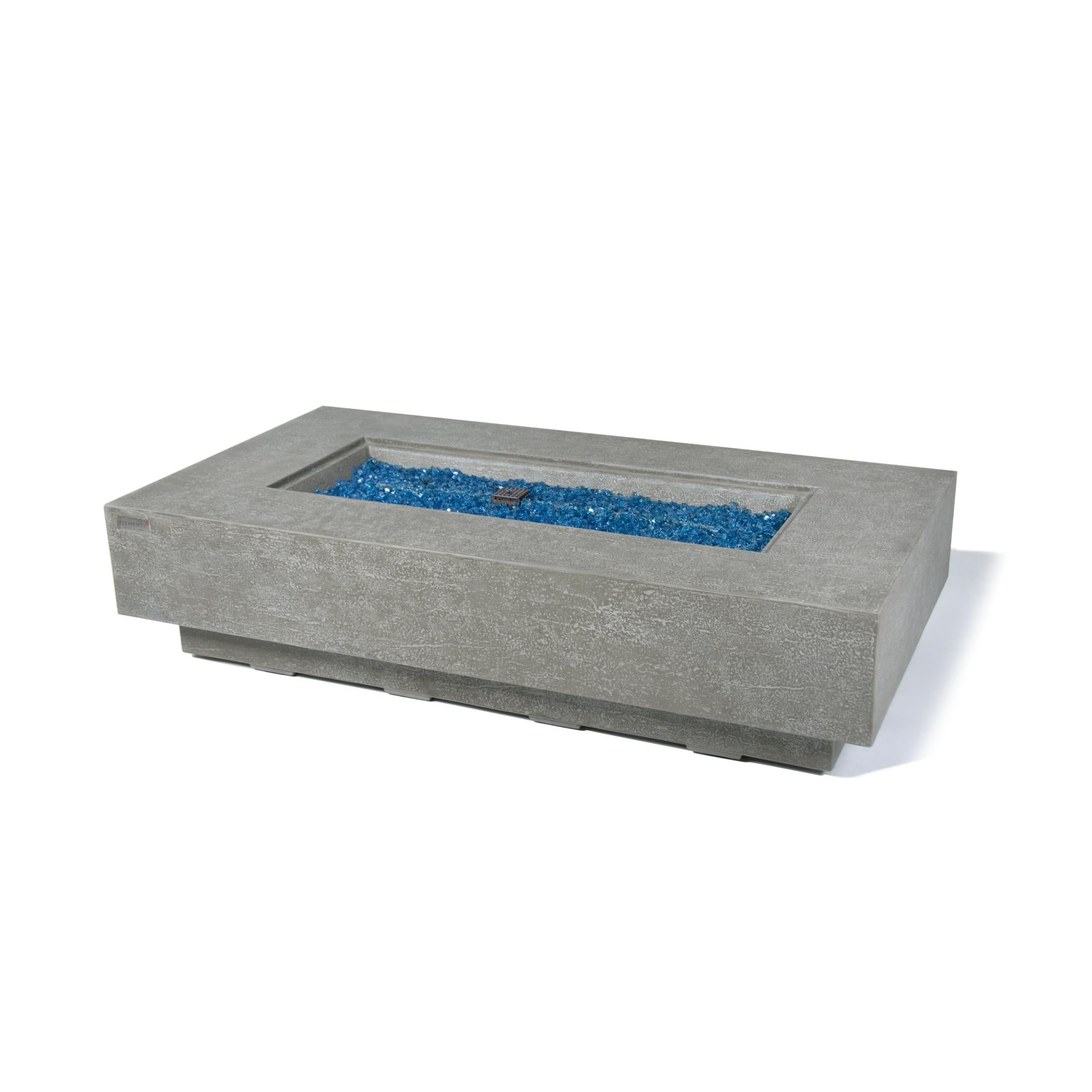 Riviera 60″ Rectangular Concrete Gas Fire Table – Elementi Plus