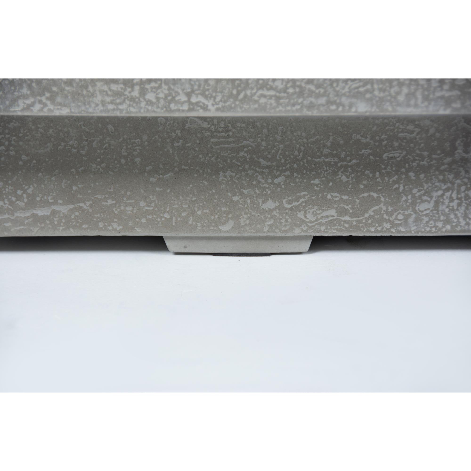 Riviera 60″ Rectangular Concrete Gas Fire Table – Elementi Plus