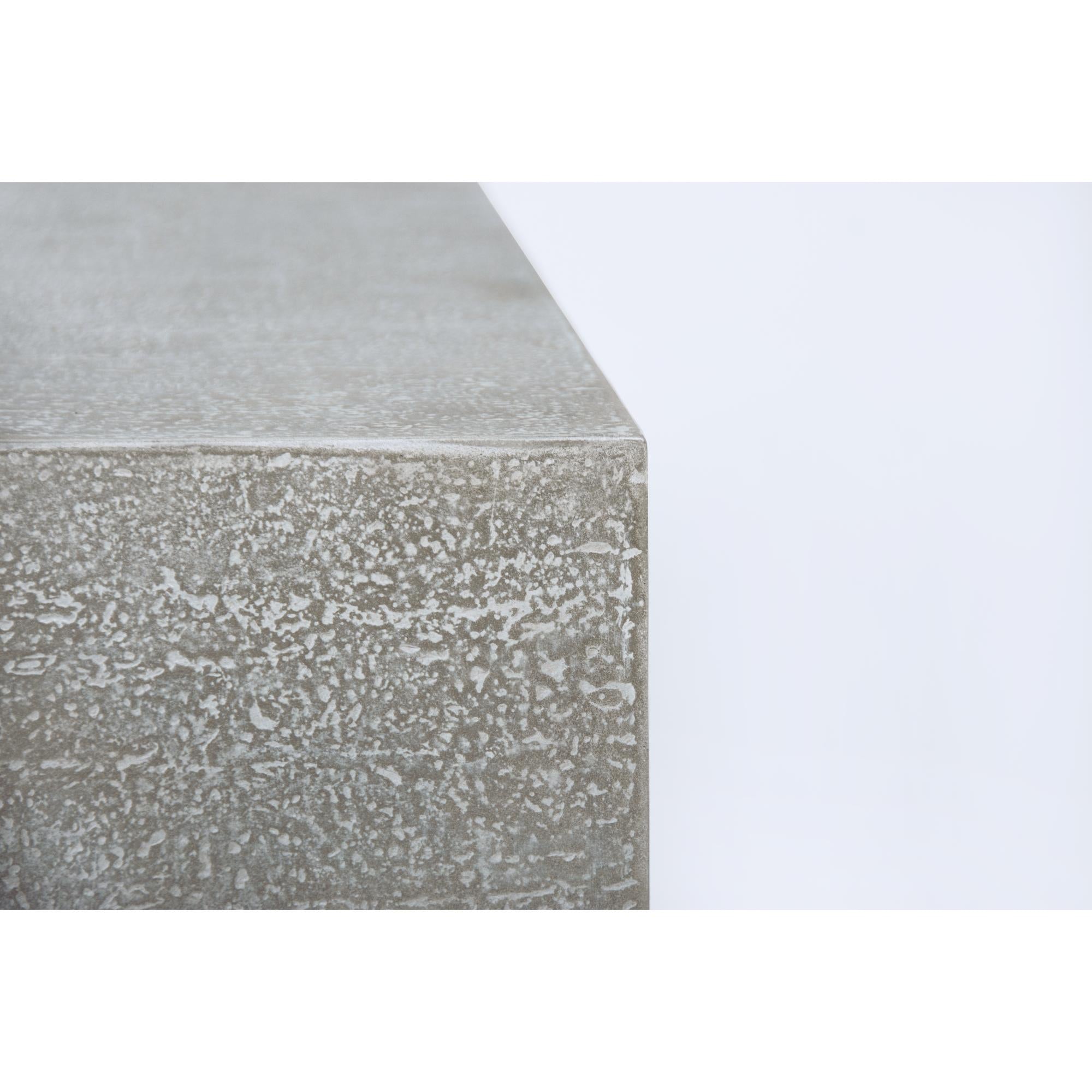 Riviera 60″ Rectangular Concrete Gas Fire Table – Elementi Plus