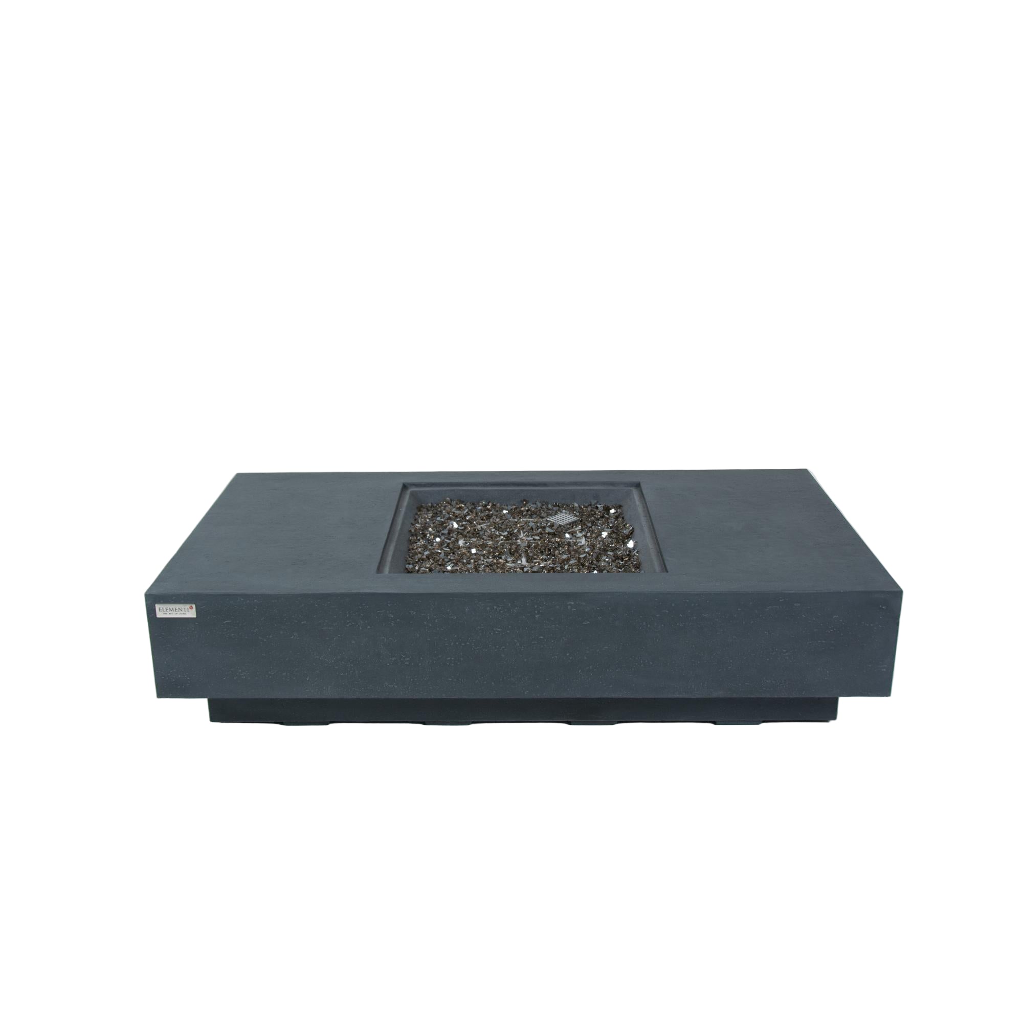 Cannes 60″ Rectangular Concrete Gas Fire Table – Elementi Plus