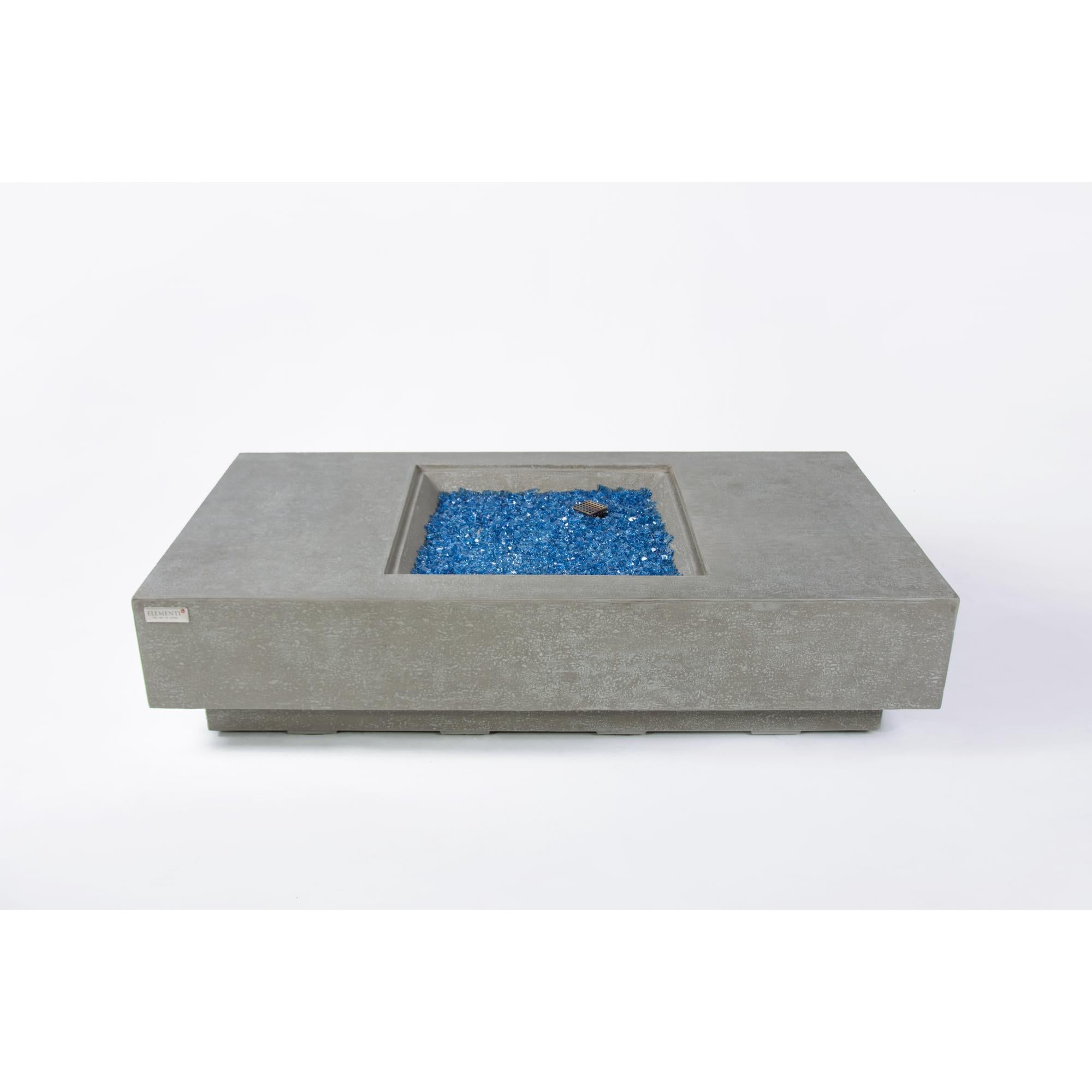 Montecarlo 60″ Rectangular Concrete Gas Fire Table – Elementi Plus