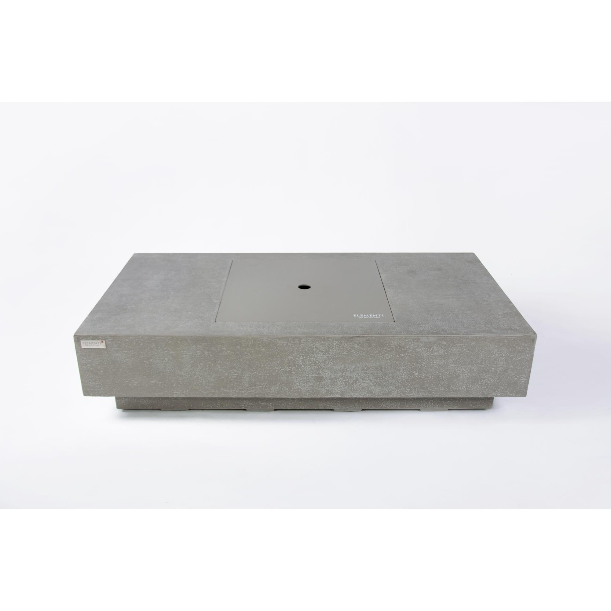 Montecarlo 60″ Rectangular Concrete Gas Fire Table – Elementi Plus