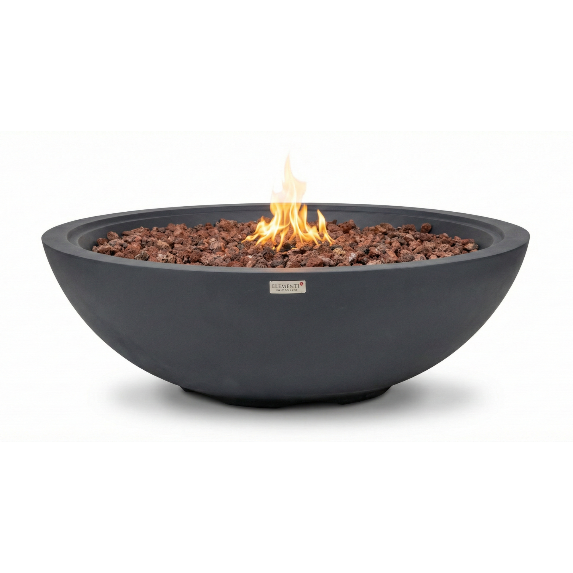 Rose Bowl 48″ Round Concrete Gas Fire Pit – Elementi Plus