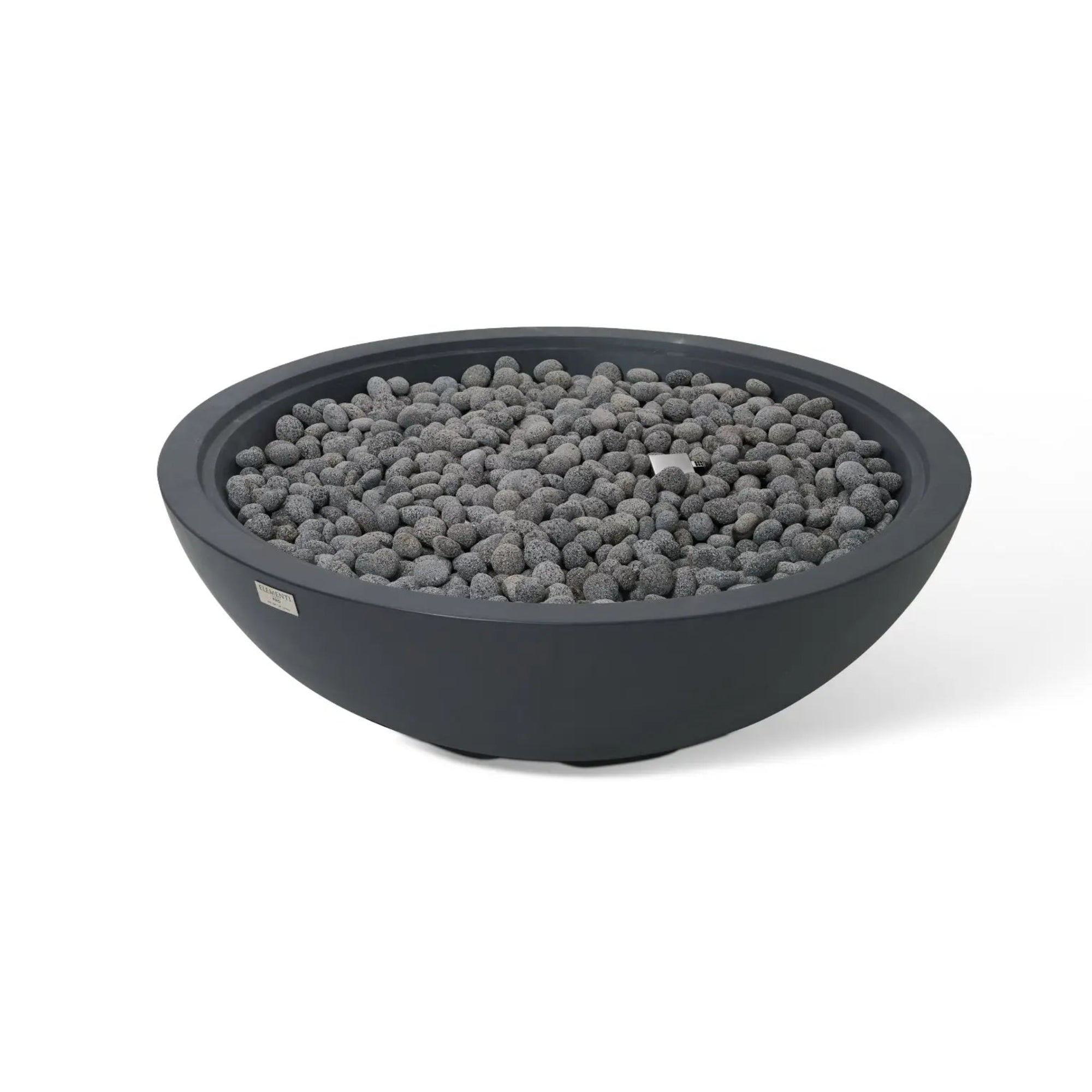 Rose Bowl 48″ Round Concrete Gas Fire Pit – Elementi Pro 100K Elementi