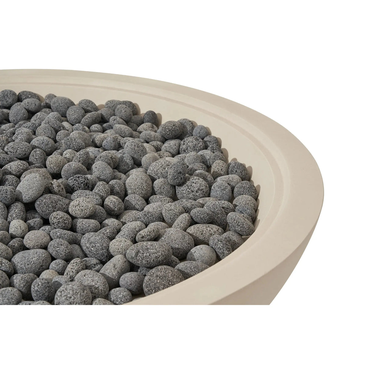 Rose Bowl 48″ Round Concrete Gas Fire Pit – Elementi Pro 100K Elementi