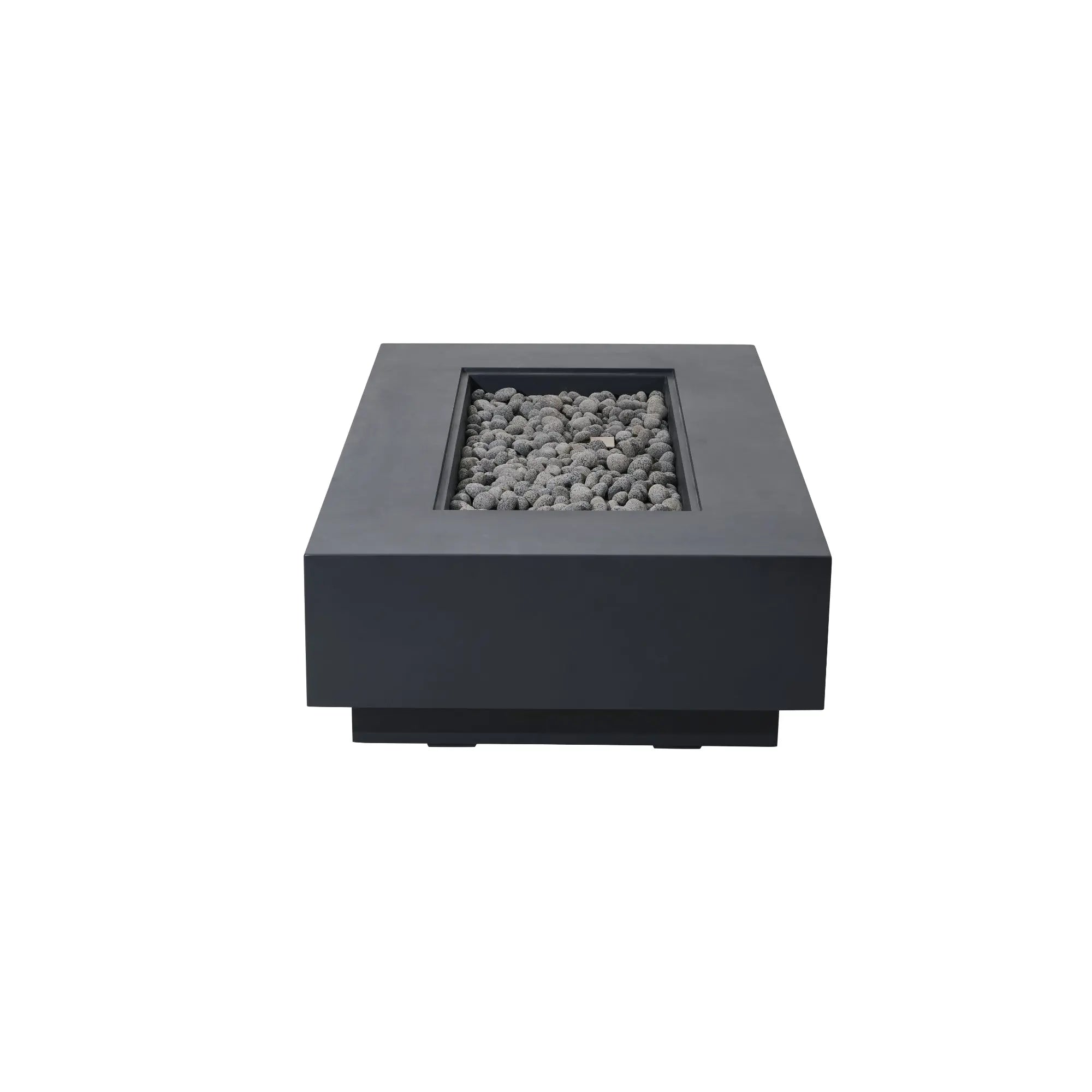Ravello 72″ Rectangular Concrete Gas Fire Table – Elementi Pro 100K Elementi