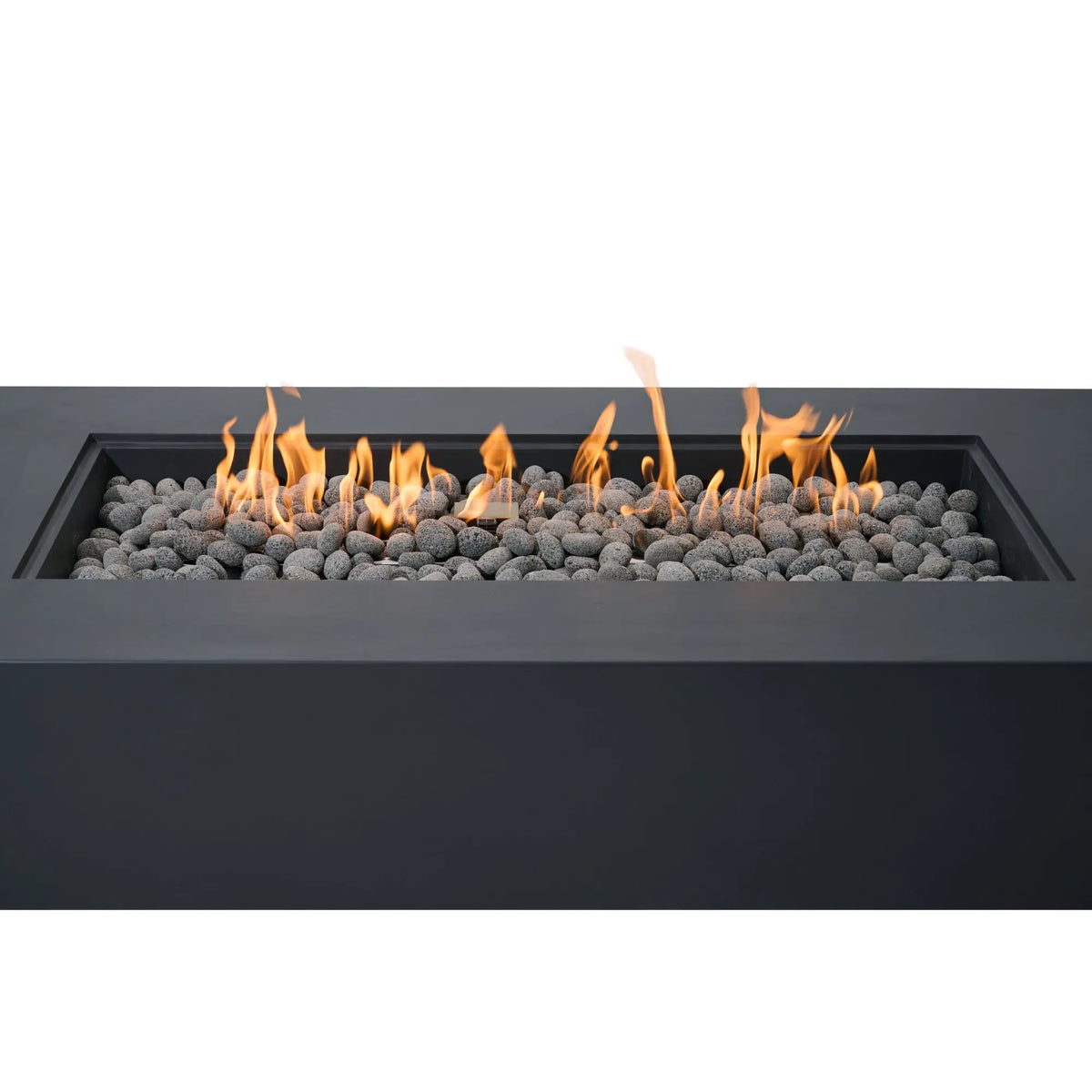 Ravello 72″ Rectangular Concrete Gas Fire Table – Elementi Pro 100K Elementi