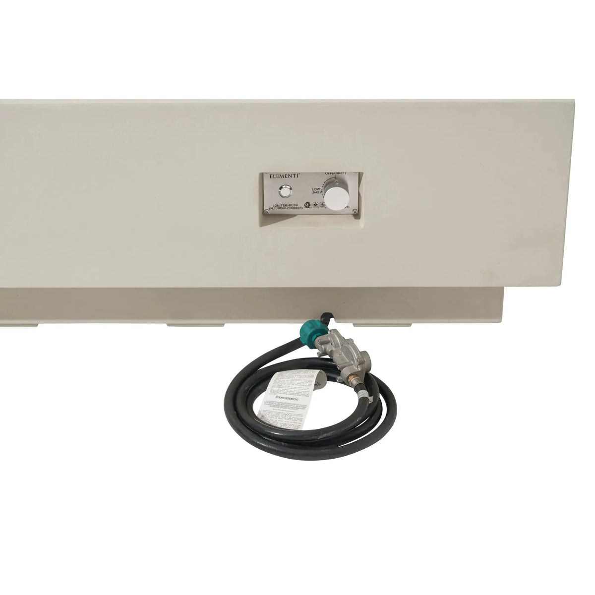 Ravello 72″ Rectangular Concrete Gas Fire Table – Elementi Pro 100K Elementi