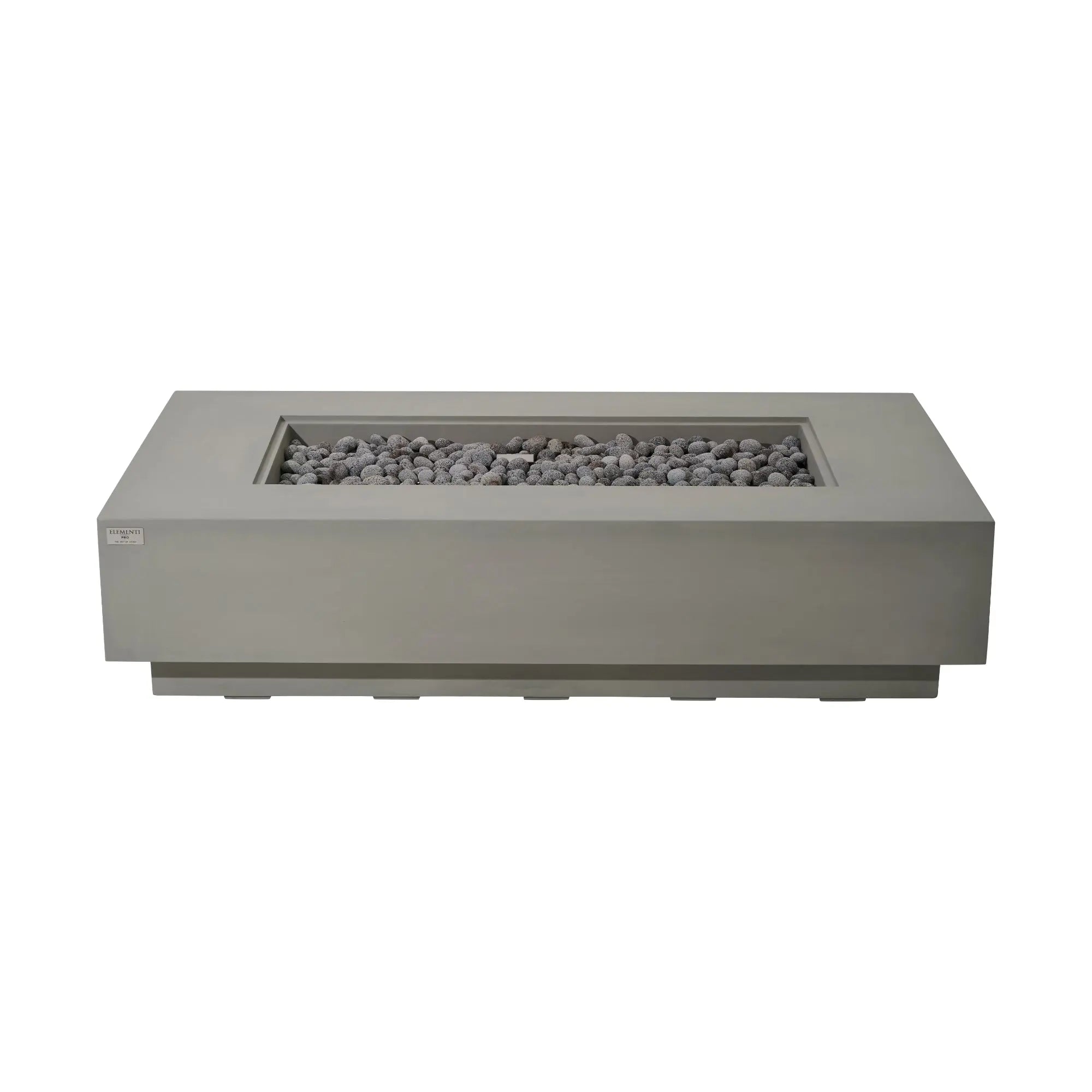 Ravello 72″ Rectangular Concrete Gas Fire Table – Elementi Pro 100K Elementi