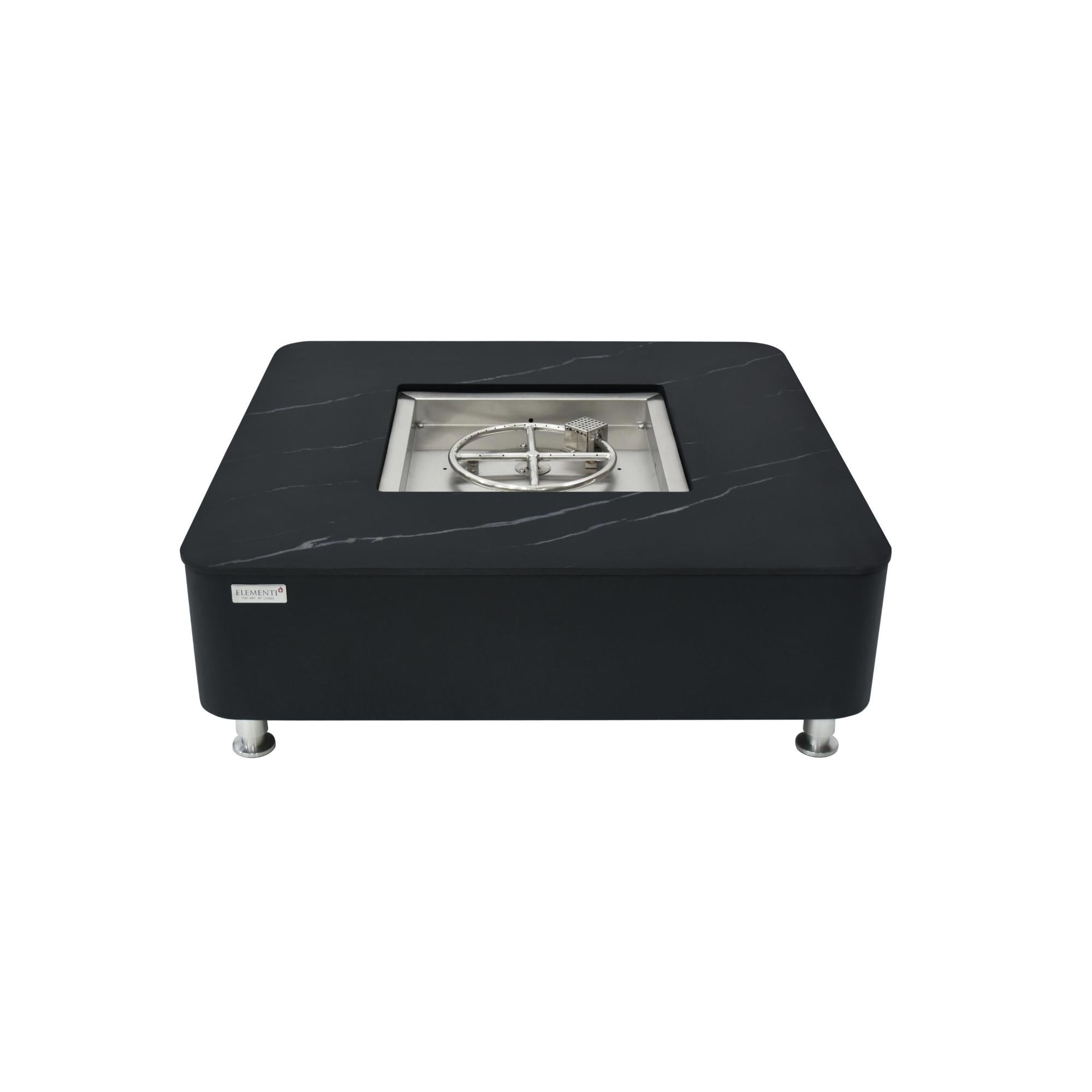 Copenhagen 42″ Square Porcelain Top Gas Fire Table – Elementi Plus