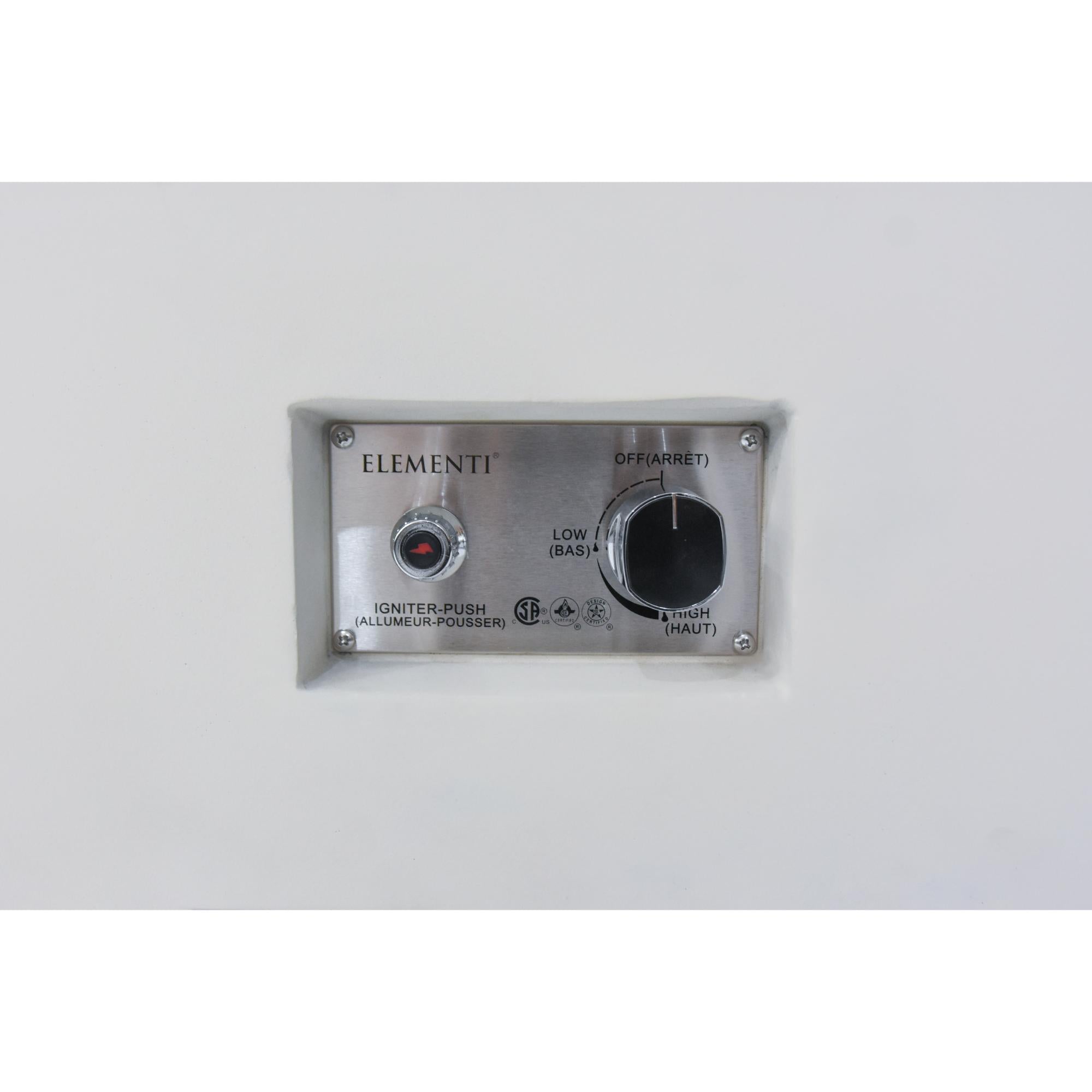 Annecy 42″ Square Porcelain Top Gas Fire Table – Elementi Plus