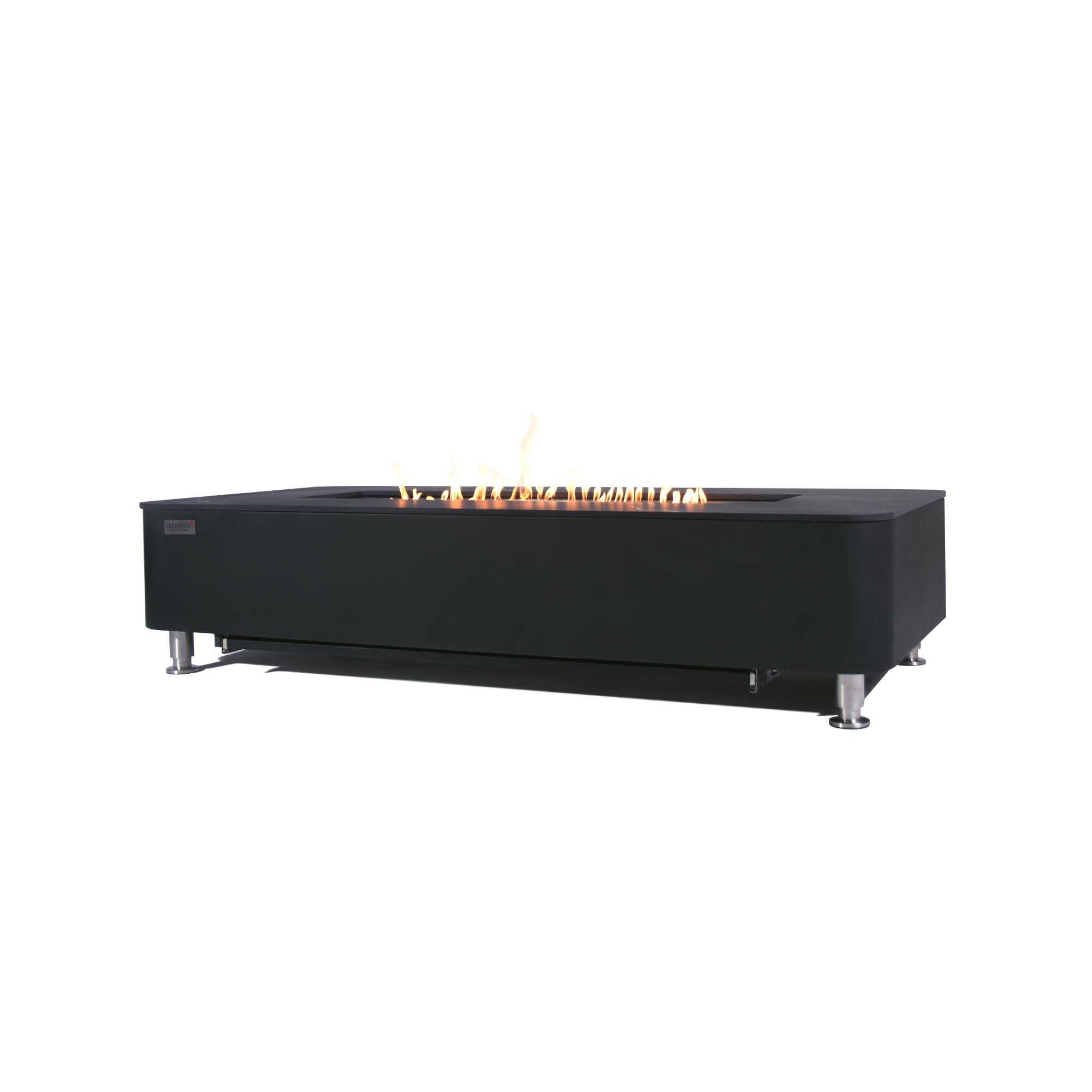 Valencia 62″ Rectangular Marble Porcelain Top Gas Fire Table – Elementi Plus