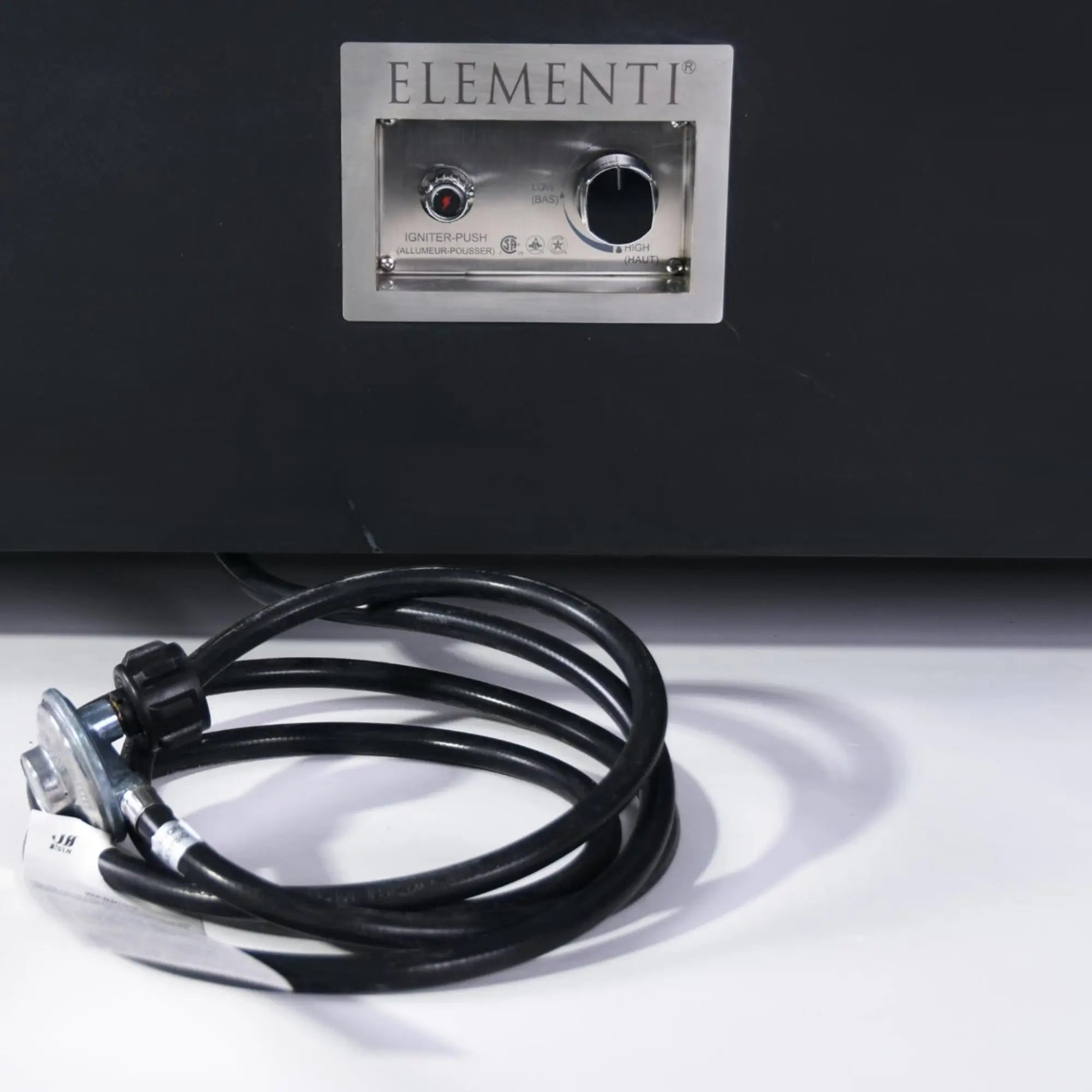 Sofia 40″ Square Marble Porcelain Gas Fire Table – Elementi Plus Elementi