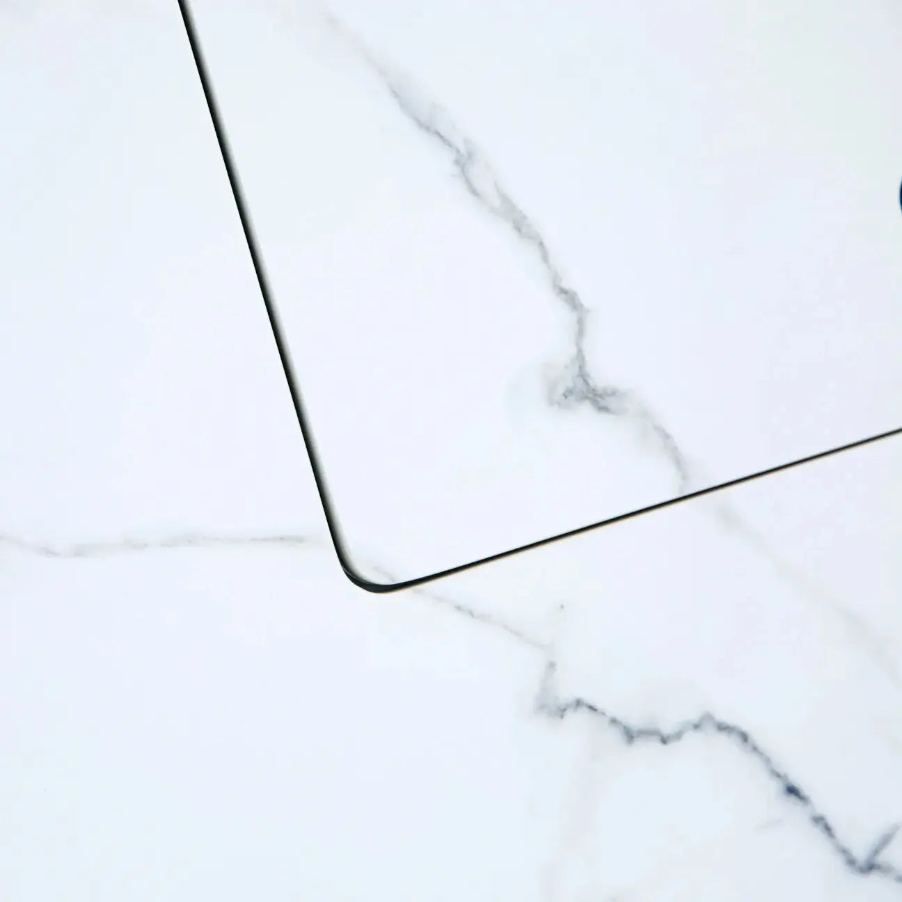 Bianco 40″ Square Marble Porcelain Gas Fire Table – Elementi Plus Elementi