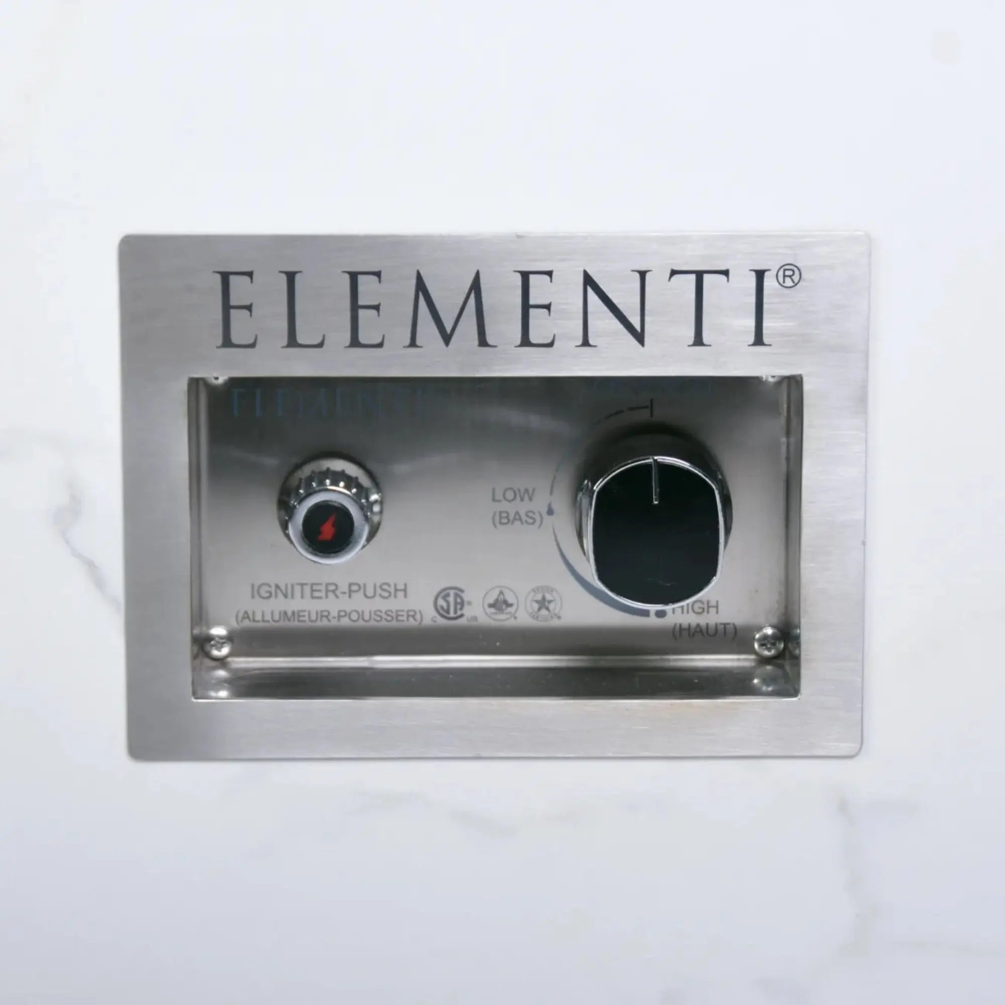 Carrara 60″ Rectangular Marble Porcelain Gas Fire Table – Elementi Plus Elementi