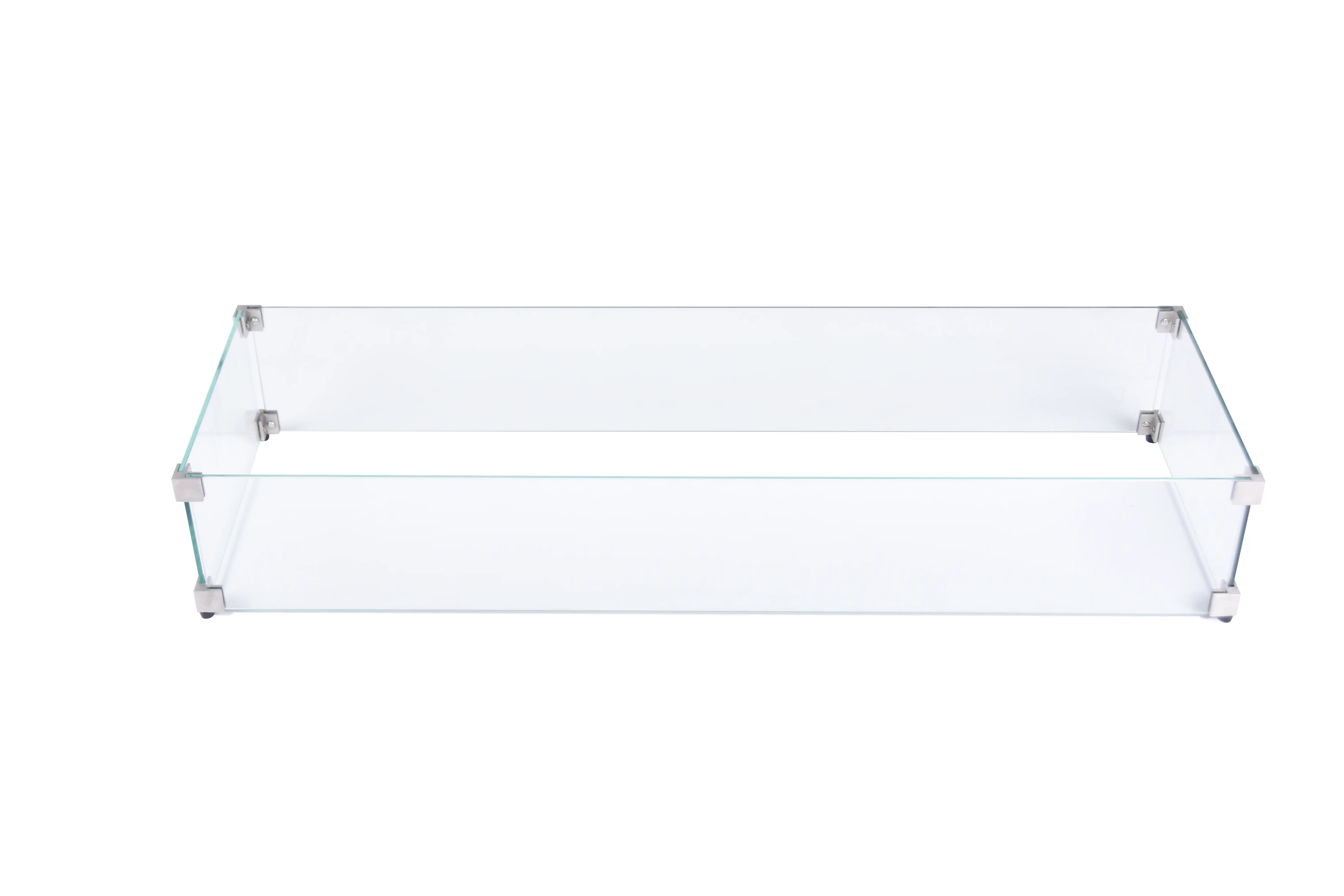 40.4" x 15.2" Rectangular Fire Pit Wind Screen - Elementi Elementi
