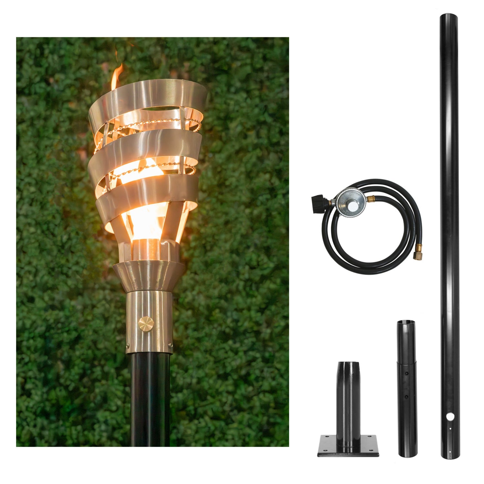 Spiral Gas Torch Kit with In-Ground Post – The Outdoor Plus