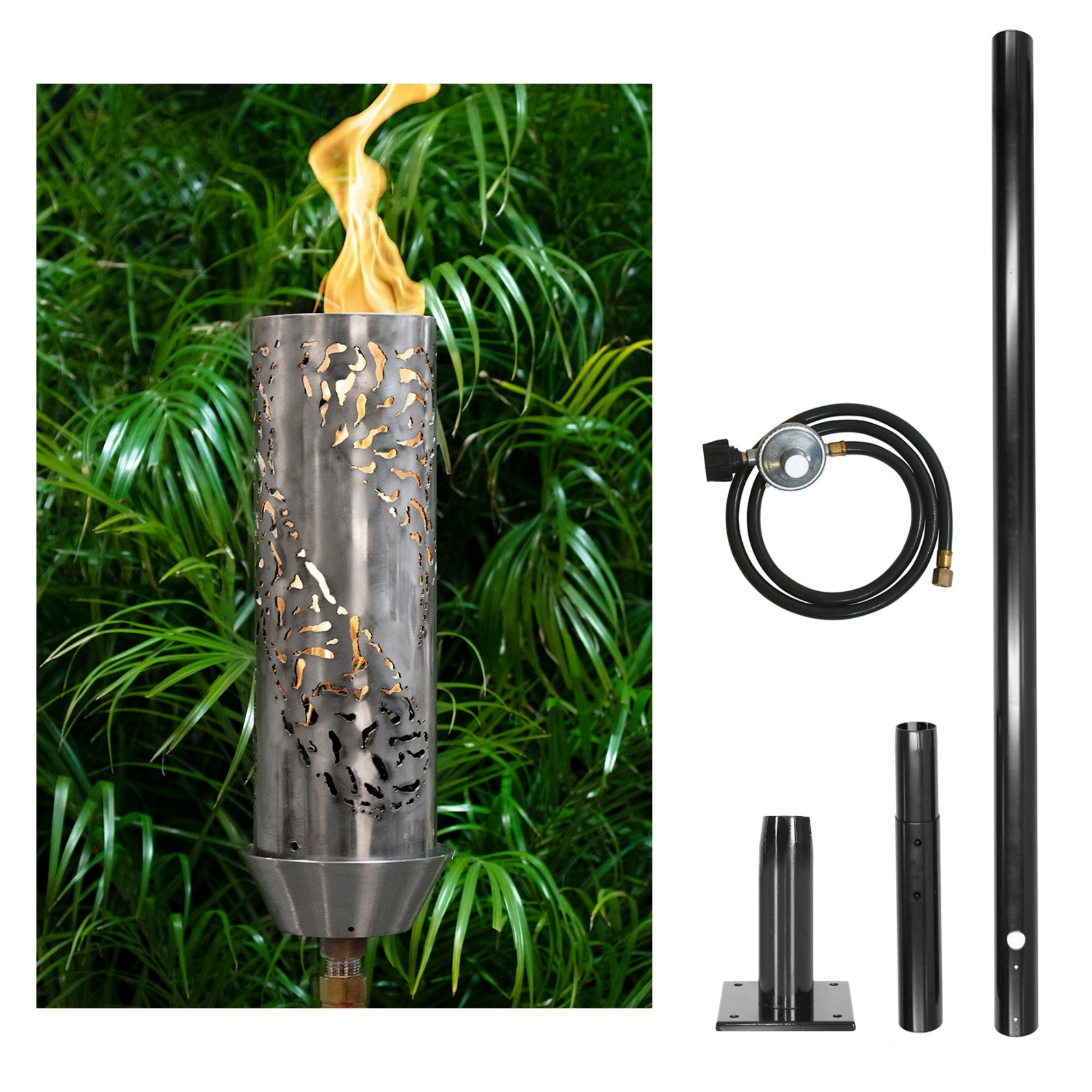 Tiki Gas Torch Kit with In-Ground Post – The Outdoor Plus