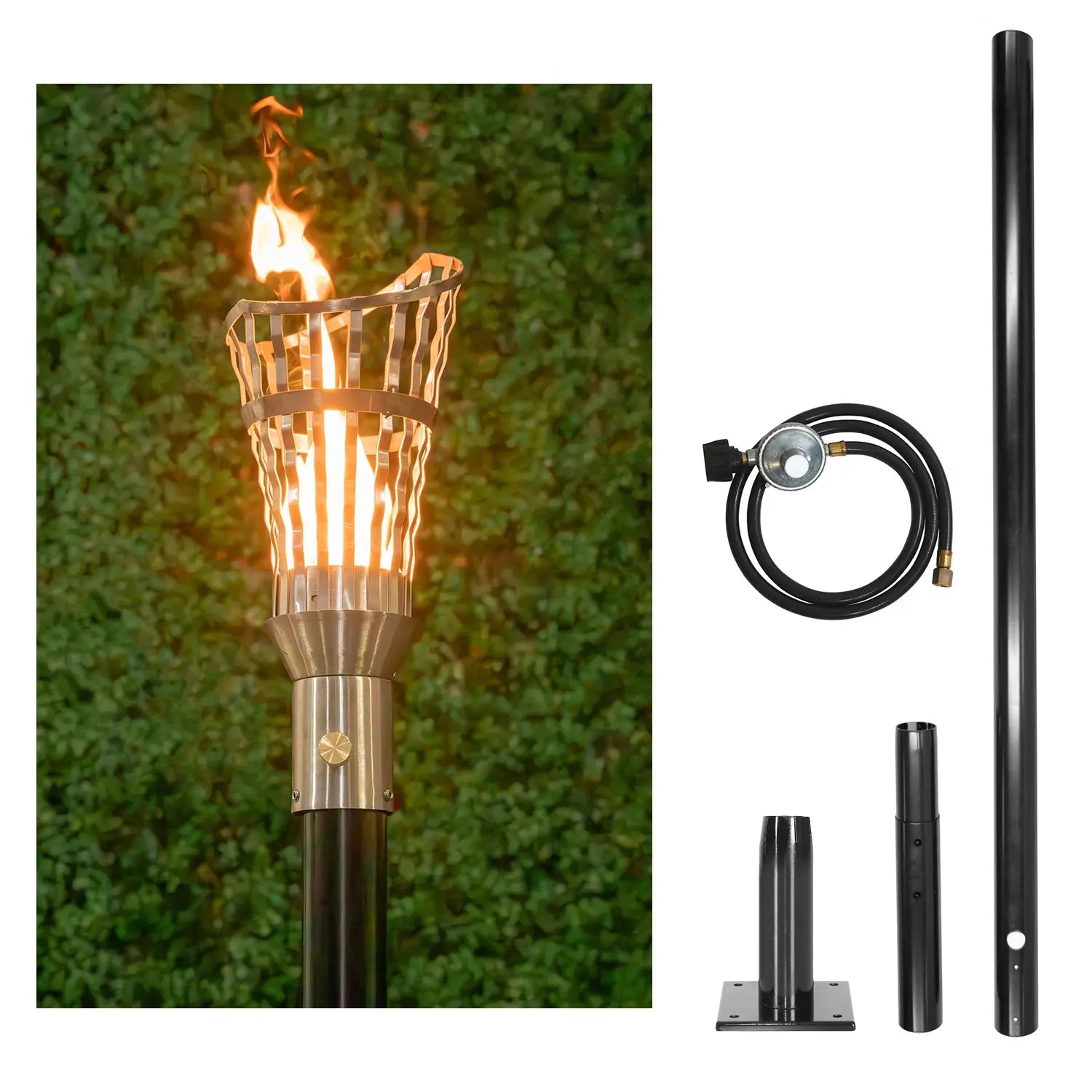 Roman Gas Torch Kit with In-Ground Post – The Outdoor Plus