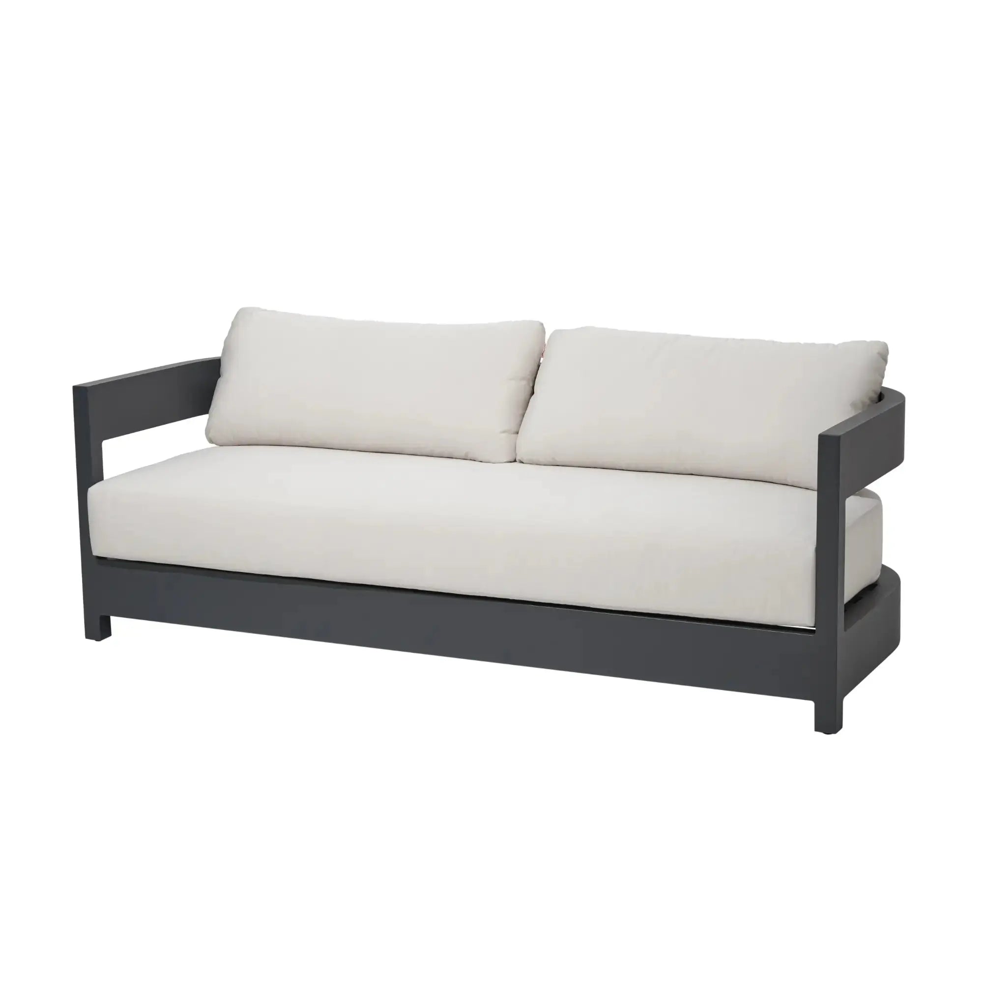 Monaco Aluminum Outdoor 3-Seat Sofa with Sunbrella Cushions (OS2601T) - Elementi Elementi