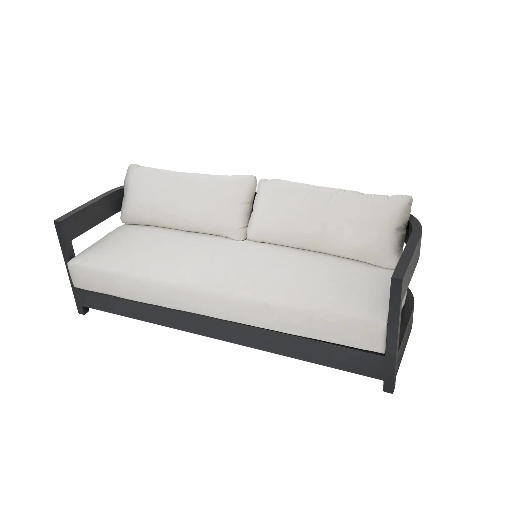 Monaco Aluminum Outdoor 3-Seat Sofa with Sunbrella Cushions (OS2601T) - Elementi Elementi