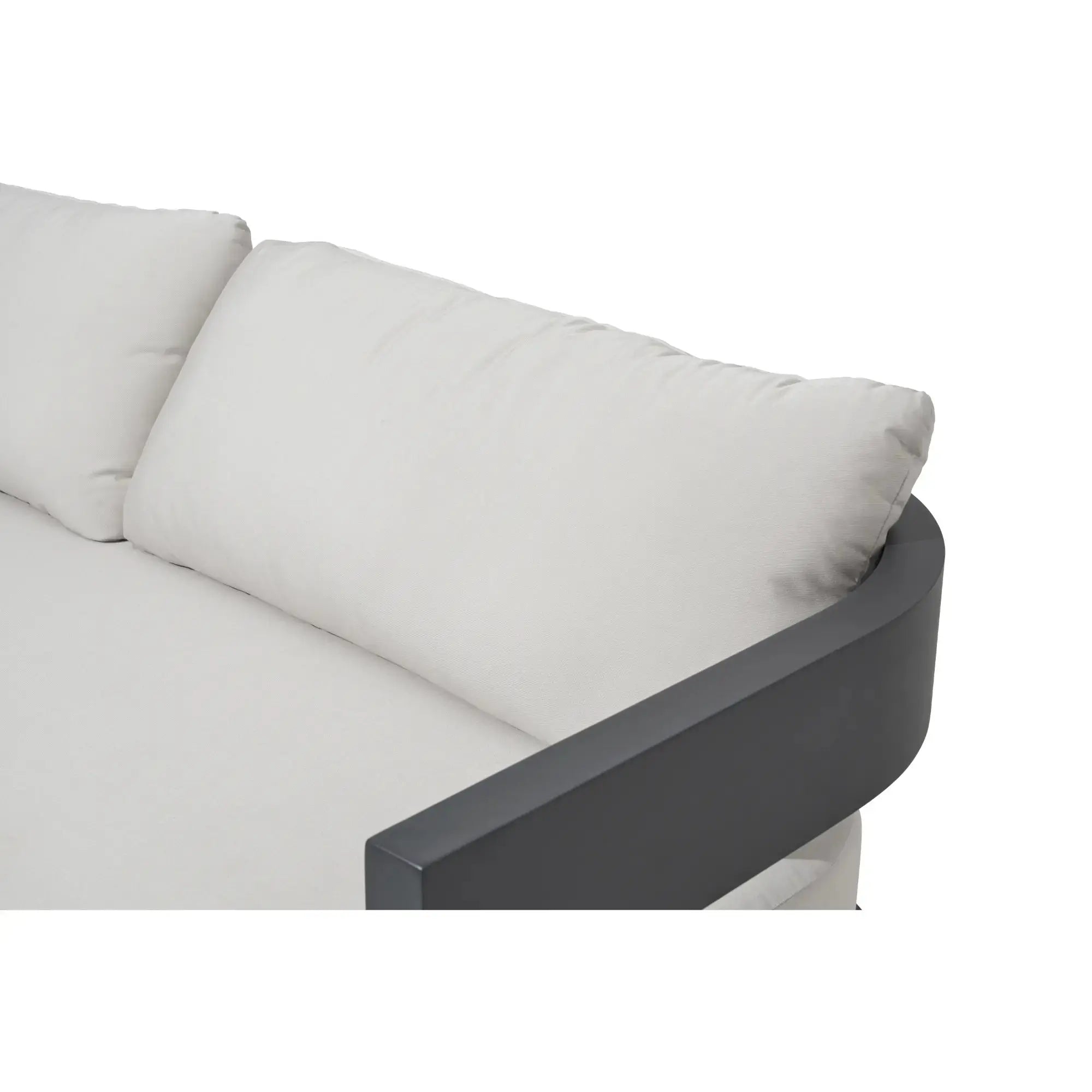 Monaco Aluminum Outdoor 3-Seat Sofa with Sunbrella Cushions (OS2601T) - Elementi Elementi