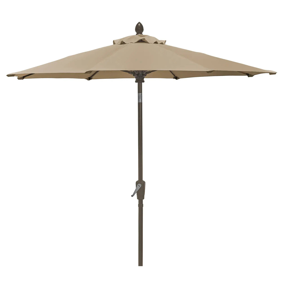 FiberBuilt 9' Oct Patio Umbrella – Crank Lift & Push-Button Tilt – Solution-Dyed Poly Canopy FiberBuilt