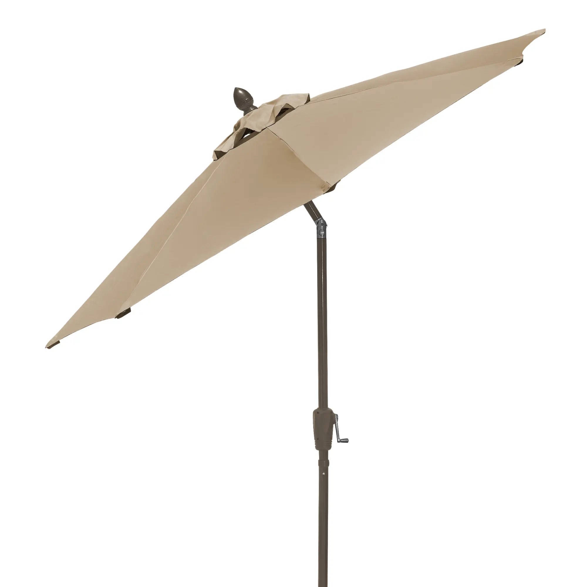 FiberBuilt 9' Oct Patio Umbrella – Crank Lift & Push-Button Tilt – Solution-Dyed Poly Canopy