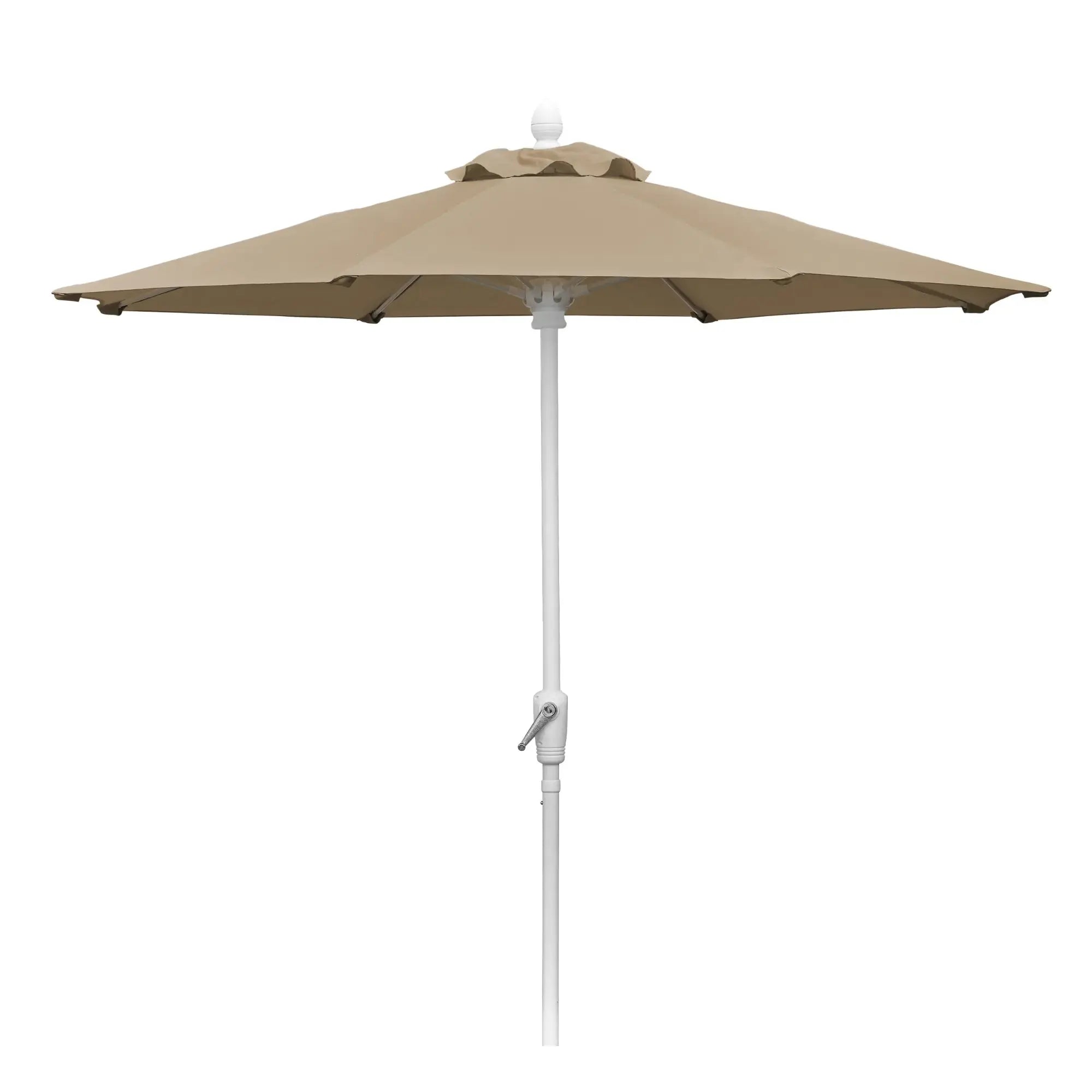 FiberBuilt 9' Oct Patio Umbrella – Crank Lift – Solution-Dyed Poly Canopy FiberBuilt
