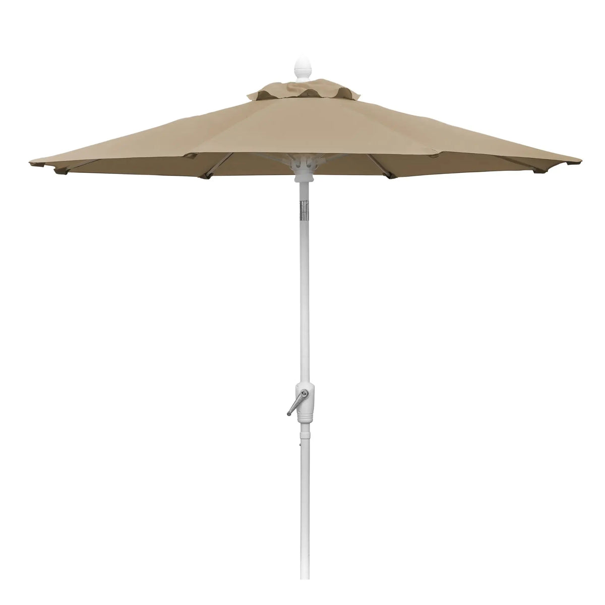 FiberBuilt 9' Oct Patio Umbrella – Crank Lift & Push-Button Tilt – Solution-Dyed Poly Canopy FiberBuilt