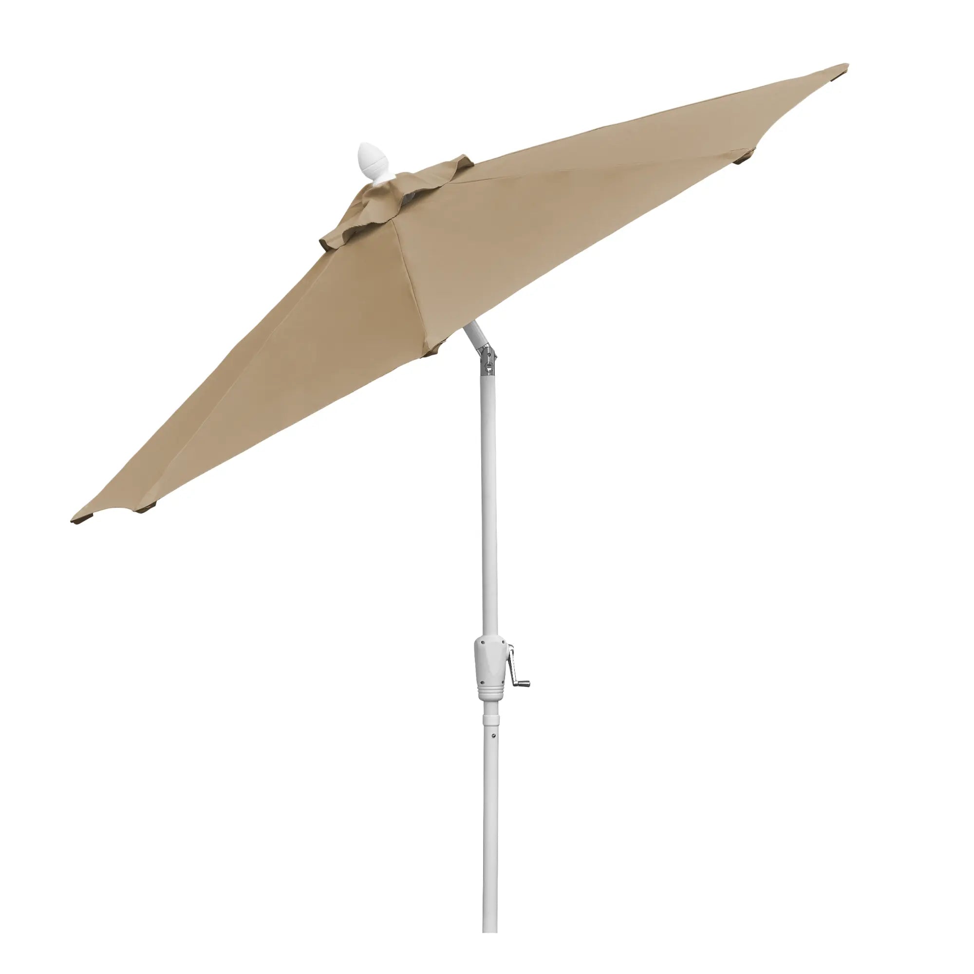 FiberBuilt 9' Oct Patio Umbrella – Crank Lift & Push-Button Tilt – Solution-Dyed Poly Canopy