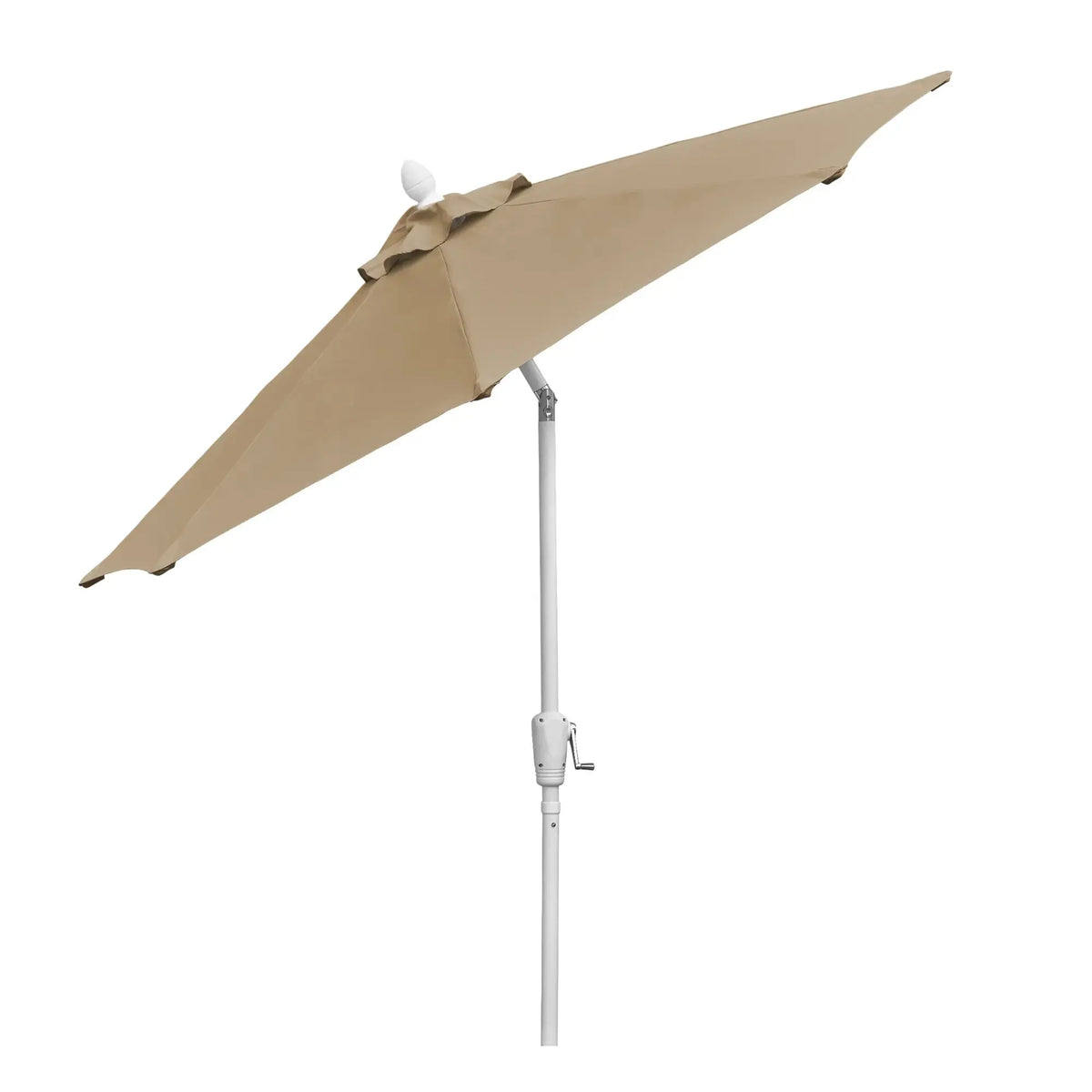 FiberBuilt 9' Oct Patio Umbrella – Crank Lift & Push-Button Tilt – Solution-Dyed Poly Canopy FiberBuilt