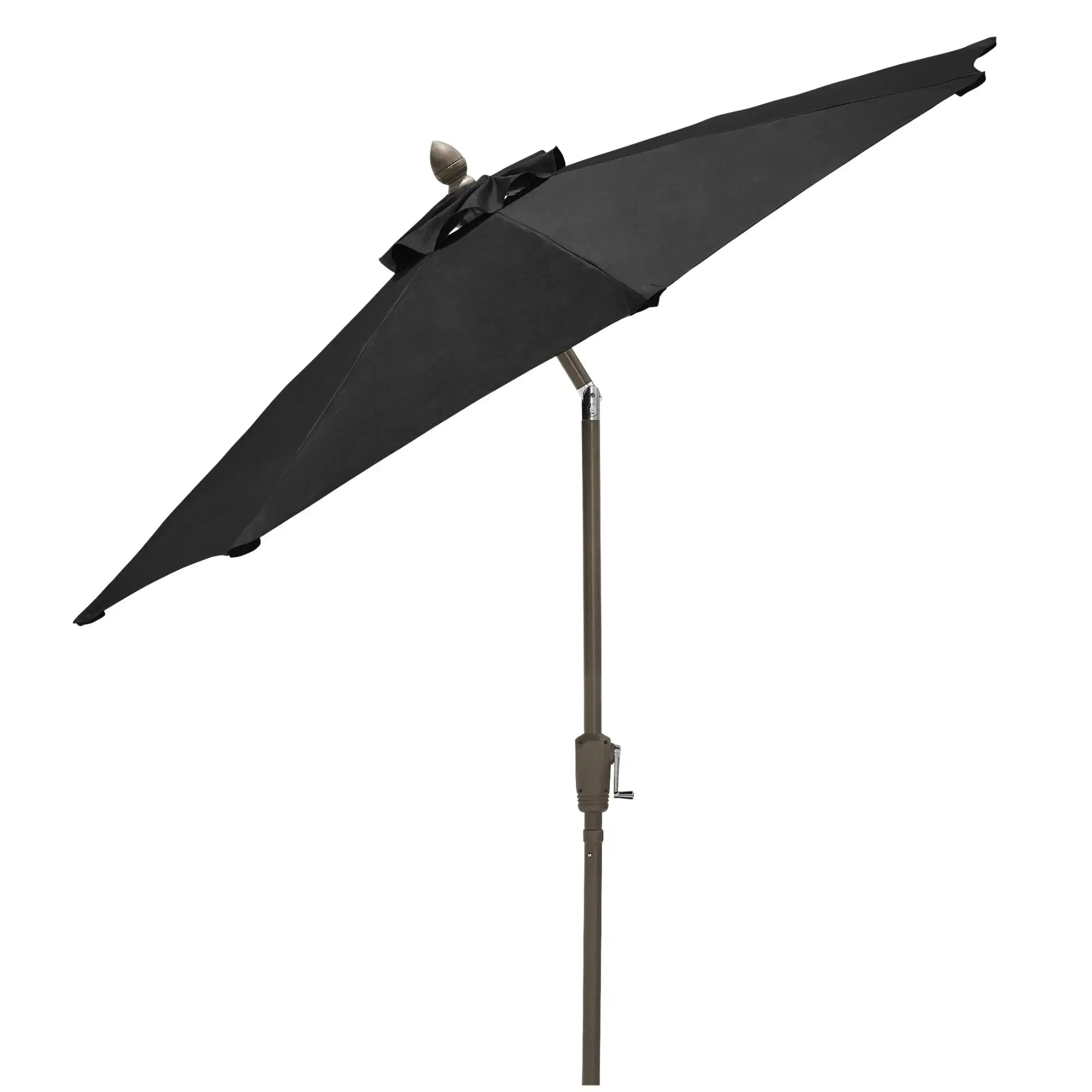FiberBuilt 9' Oct Patio Umbrella – Crank Lift & Push-Button Tilt – Solution-Dyed Poly Canopy FiberBuilt