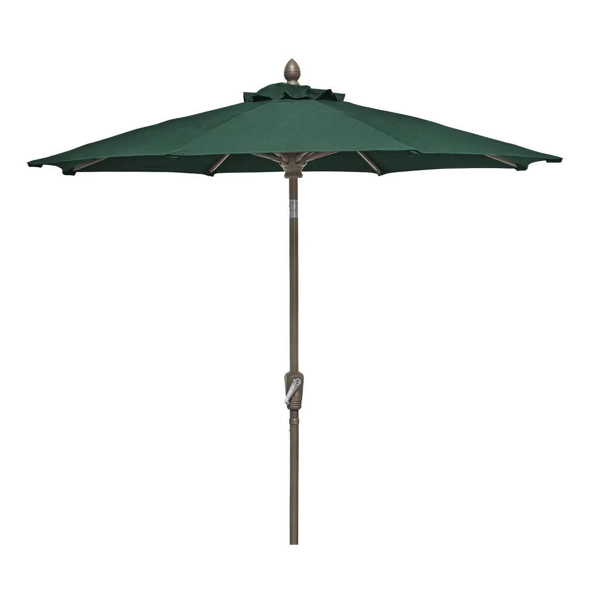 FiberBuilt 9' Oct Patio Umbrella – Crank Lift & Push-Button Tilt – Solution-Dyed Poly Canopy FiberBuilt