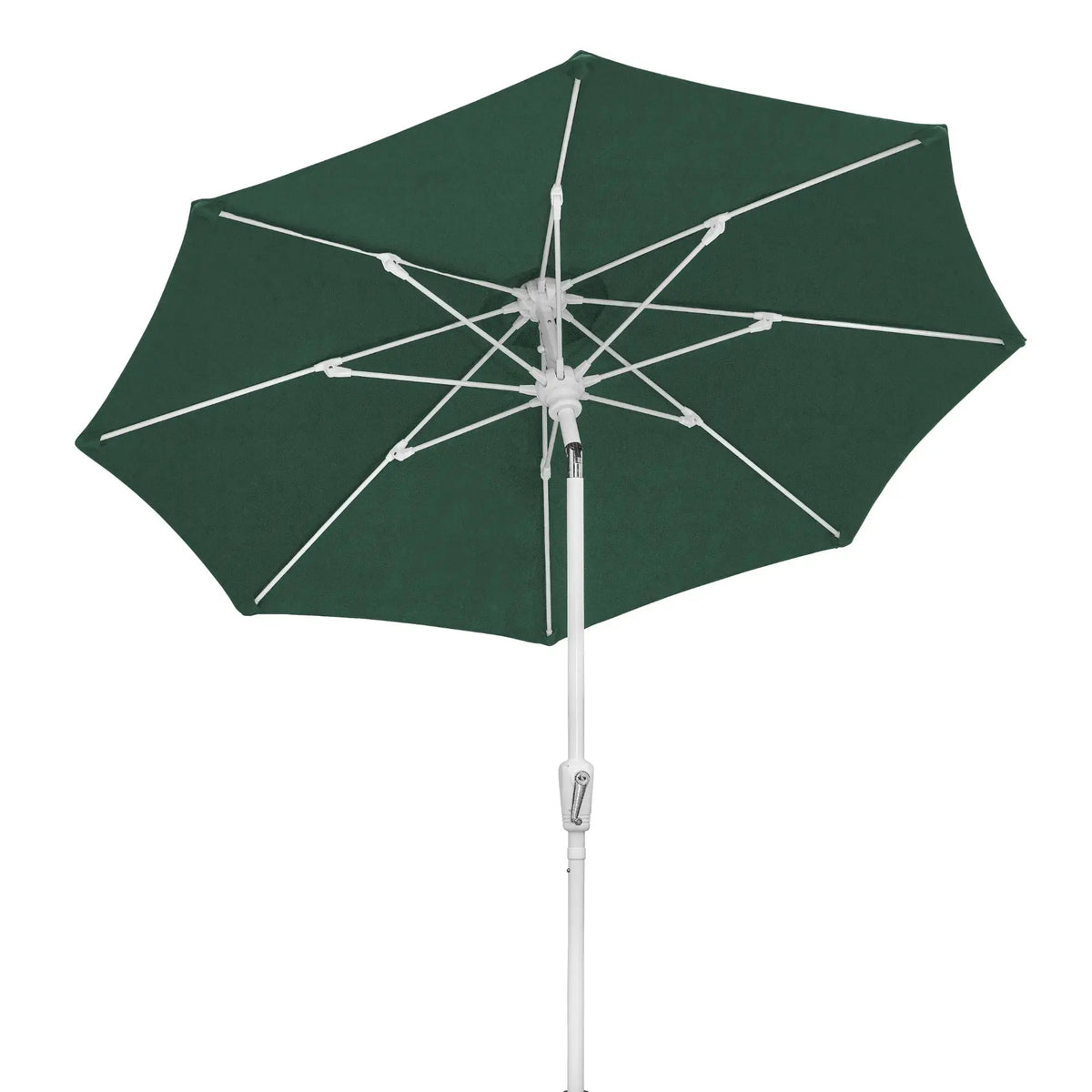 FiberBuilt 9' Oct Patio Umbrella – Crank Lift & Push-Button Tilt – Solution-Dyed Poly Canopy FiberBuilt
