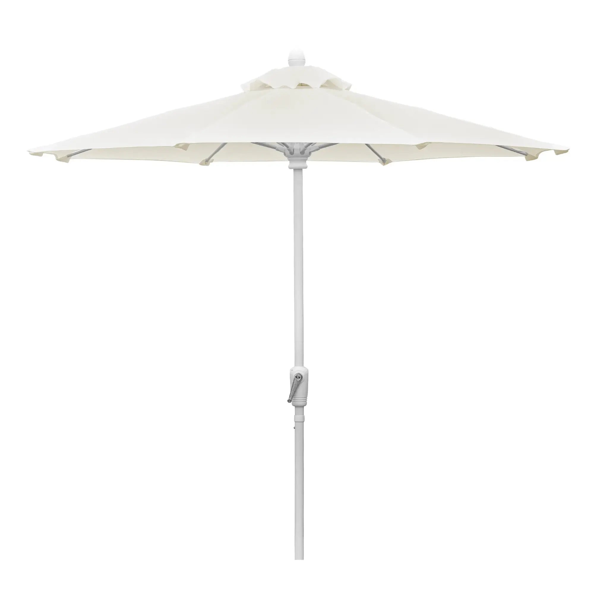 FiberBuilt 9' Oct Patio Umbrella – Crank Lift – Solution-Dyed Poly Canopy FiberBuilt