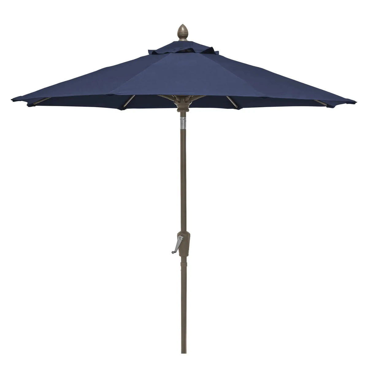 FiberBuilt 9' Oct Patio Umbrella – Crank Lift & Push-Button Tilt – Solution-Dyed Poly Canopy FiberBuilt