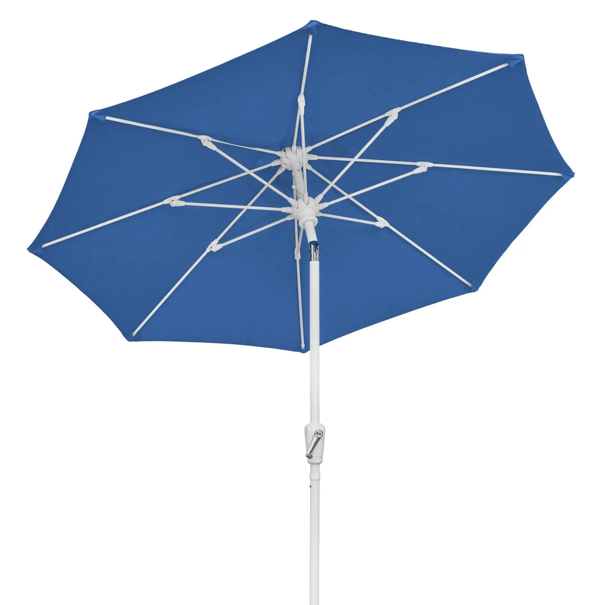 FiberBuilt 9' Oct Patio Umbrella – Crank Lift & Push-Button Tilt – Solution-Dyed Poly Canopy FiberBuilt