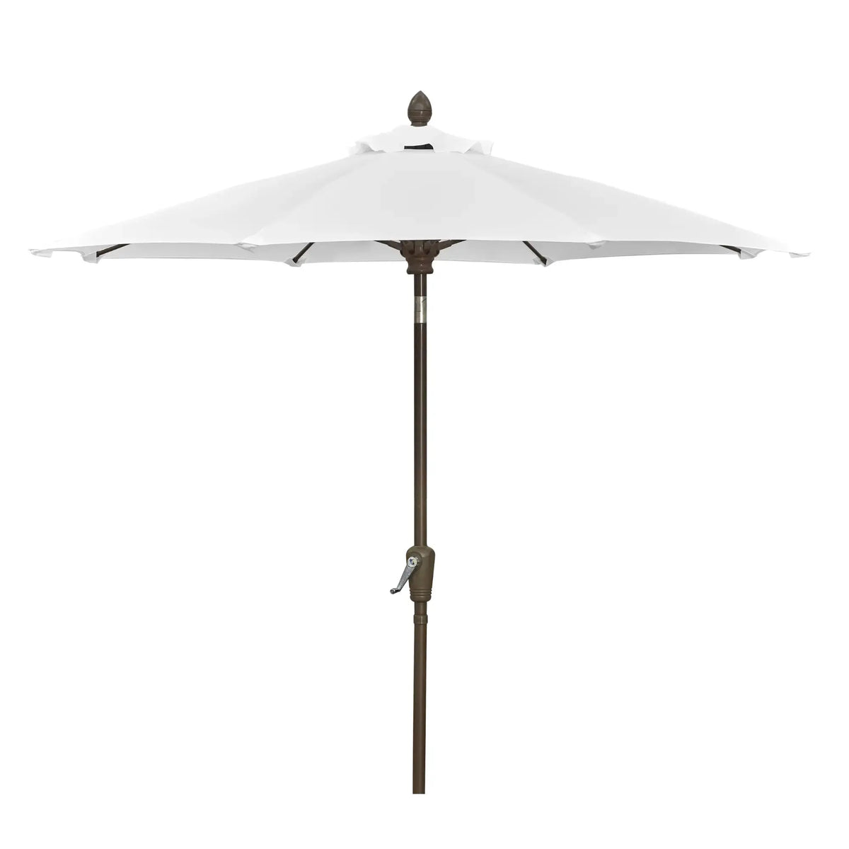 FiberBuilt 9' Oct Patio Umbrella – Crank Lift & Push-Button Tilt – Solution-Dyed Poly Canopy FiberBuilt