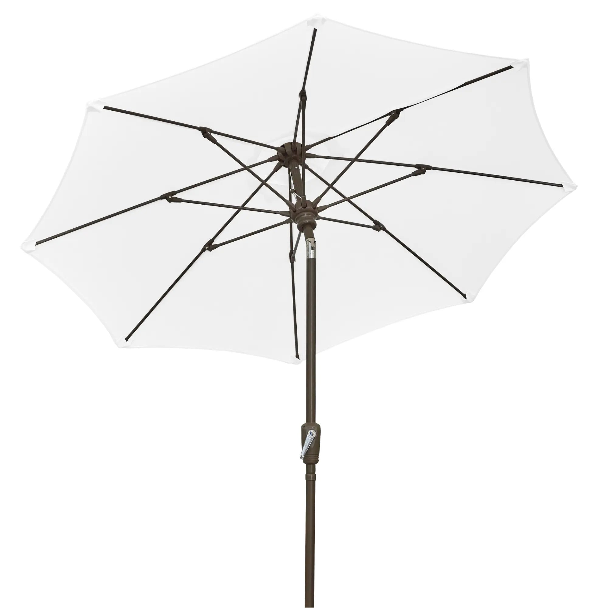 FiberBuilt 9' Oct Patio Umbrella – Crank Lift & Push-Button Tilt – Solution-Dyed Poly Canopy
