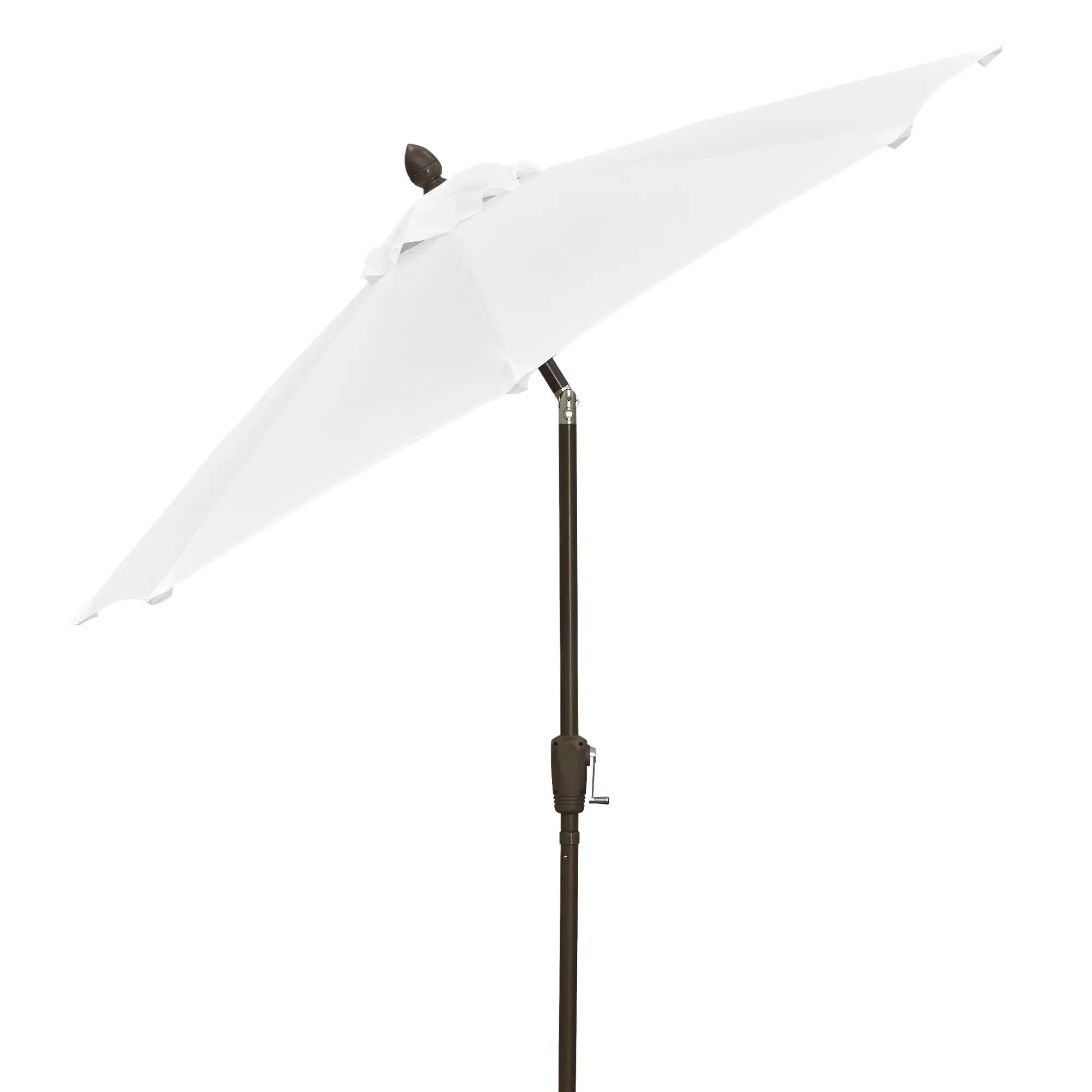 FiberBuilt 9' Oct Patio Umbrella – Crank Lift & Push-Button Tilt – Solution-Dyed Poly Canopy