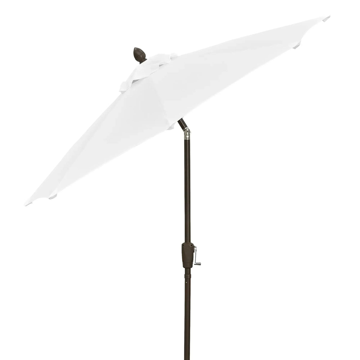 FiberBuilt 9' Oct Patio Umbrella – Crank Lift & Push-Button Tilt – Solution-Dyed Poly Canopy FiberBuilt