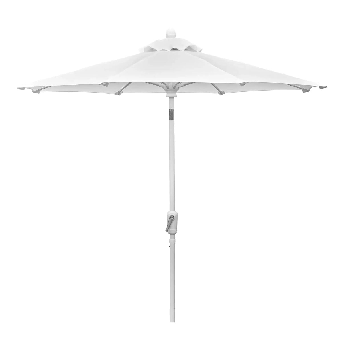 FiberBuilt 9' Oct Patio Umbrella – Crank Lift & Push-Button Tilt – Solution-Dyed Poly Canopy FiberBuilt